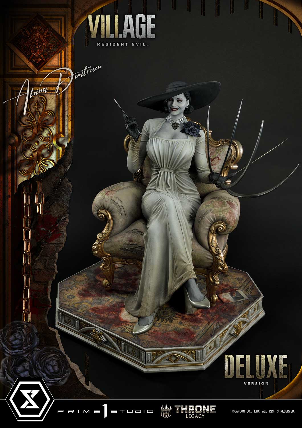 PRE-ORDER Prime1 Studio - Throne Legacy - Resident Evil Village - Alcina Dimitrescu: Deluxe Ver. 1/4