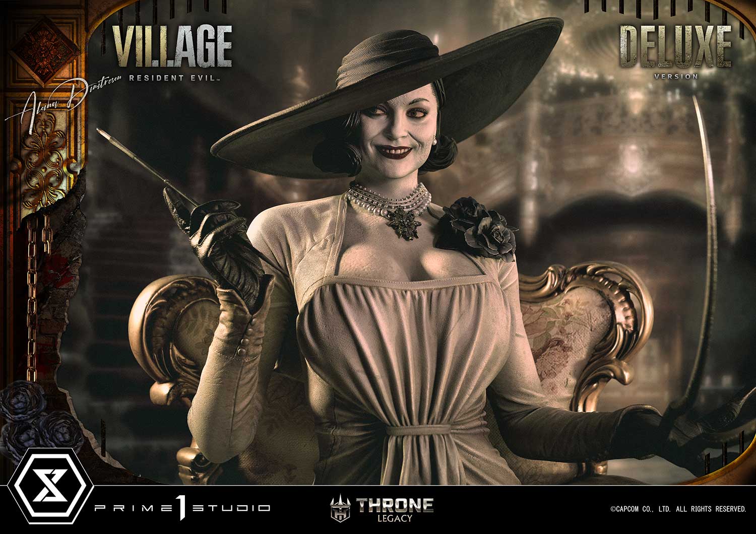 PRE-ORDER Prime1 Studio - Throne Legacy - Resident Evil Village - Alcina Dimitrescu: Deluxe Ver. 1/4