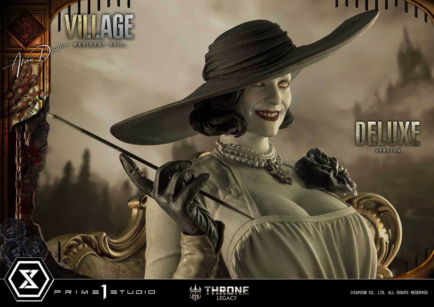 PRE-ORDER Prime1 Studio - Throne Legacy - Resident Evil Village - Alcina Dimitrescu: Deluxe Ver. 1/4