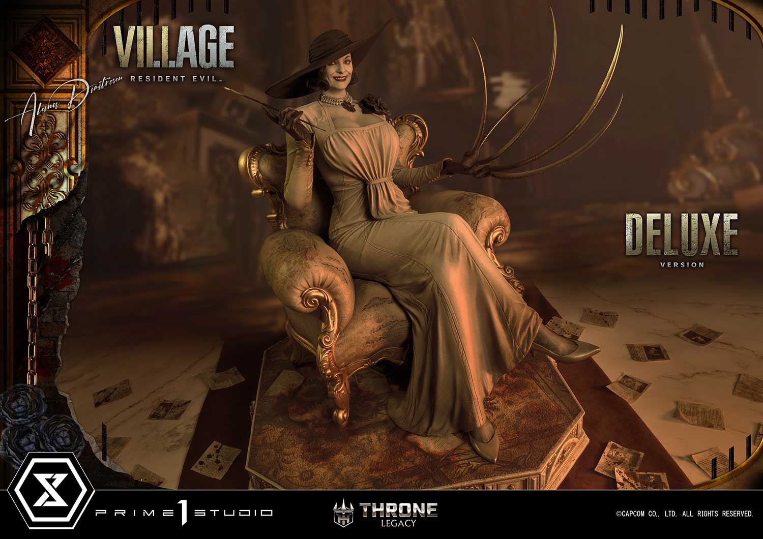 PRE-ORDER Prime1 Studio - Throne Legacy - Resident Evil Village - Alcina Dimitrescu: Deluxe Ver. 1/4