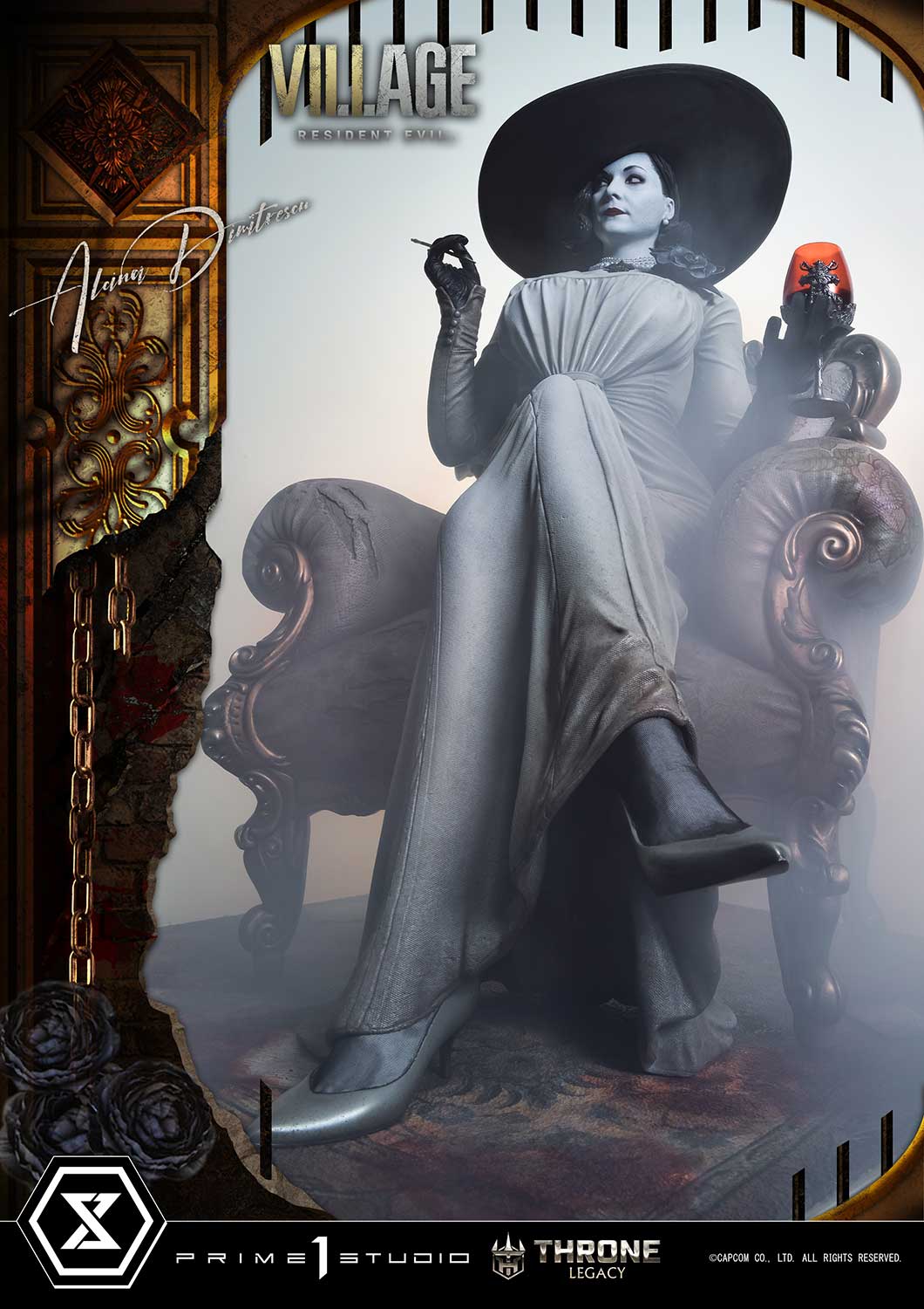 PRE-ORDER Prime1 Studio - Throne Legacy - Resident Evil Village - Alcina Dimitrescu: Deluxe Ver. 1/4
