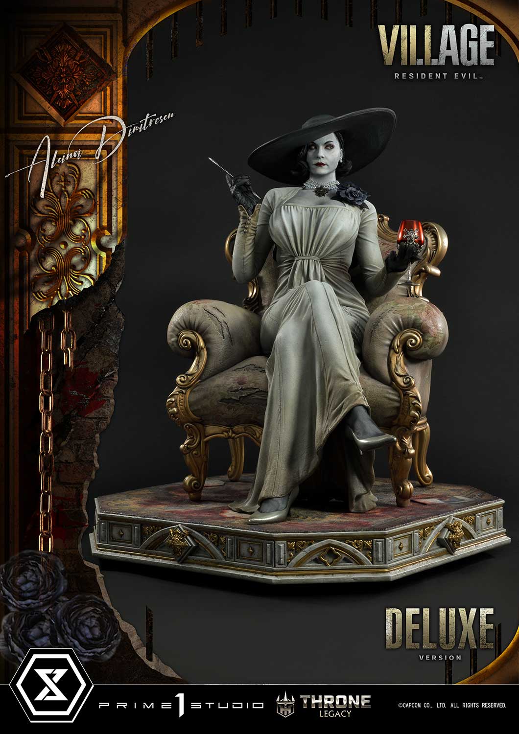PRE-ORDER Prime1 Studio - Throne Legacy - Resident Evil Village - Alcina Dimitrescu: Deluxe Ver. 1/4