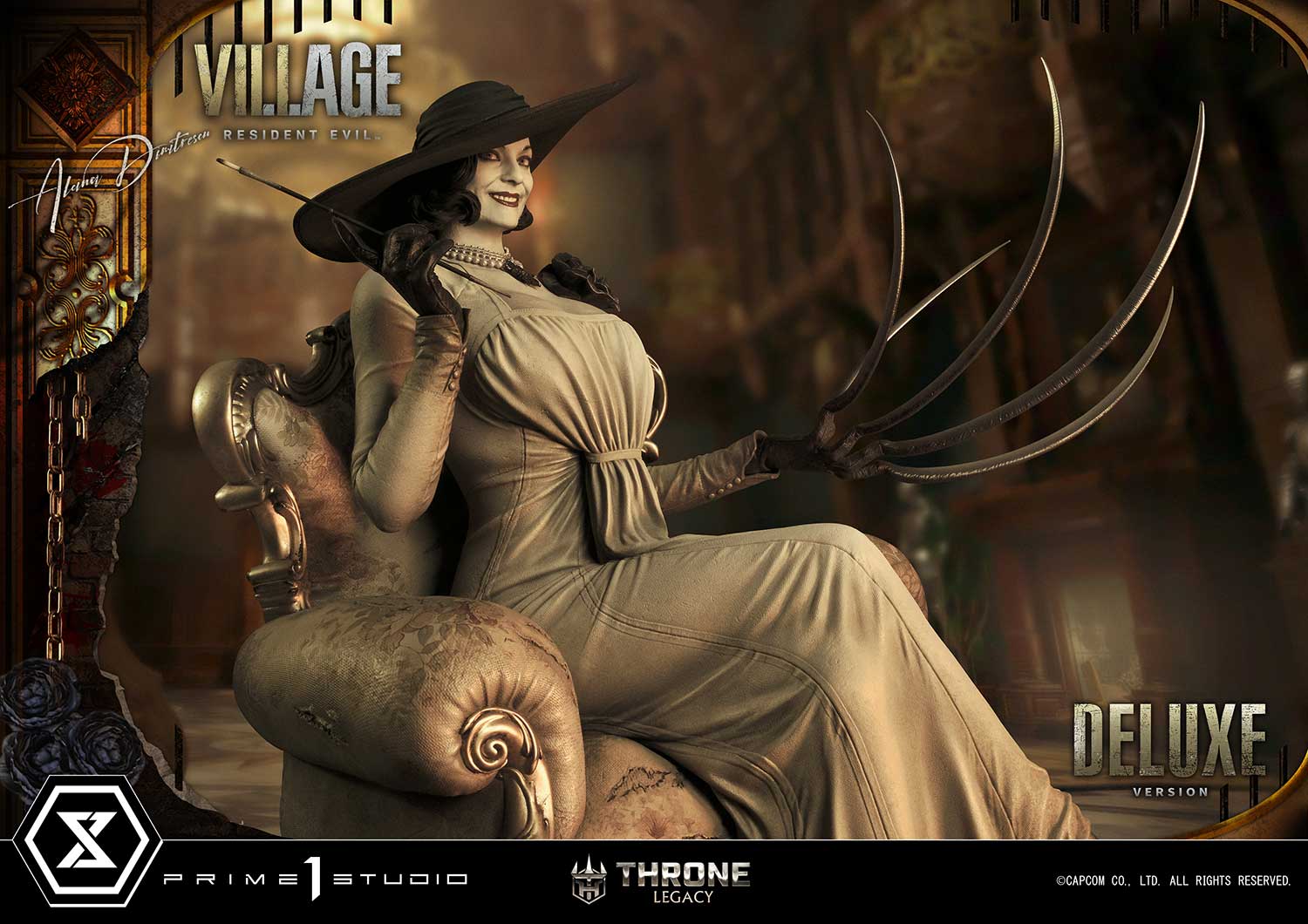 PRE-ORDER Prime1 Studio - Throne Legacy - Resident Evil Village - Alcina Dimitrescu: Deluxe Ver. 1/4