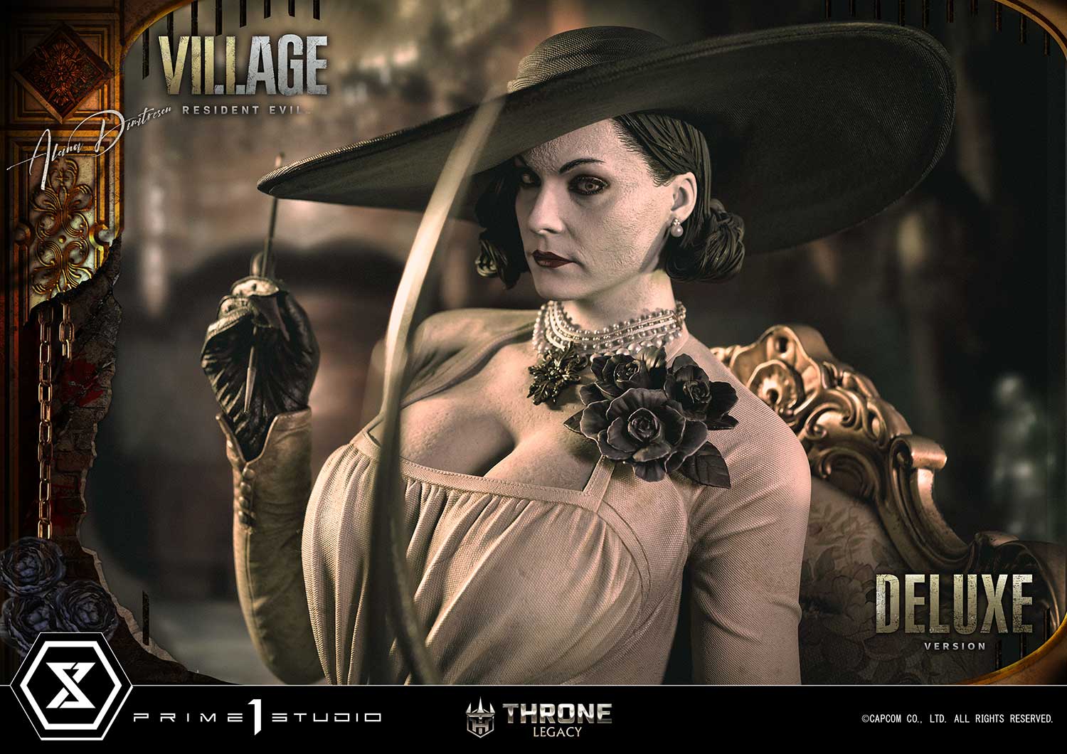 PRE-ORDER Prime1 Studio - Throne Legacy - Resident Evil Village - Alcina Dimitrescu: Deluxe Ver. 1/4