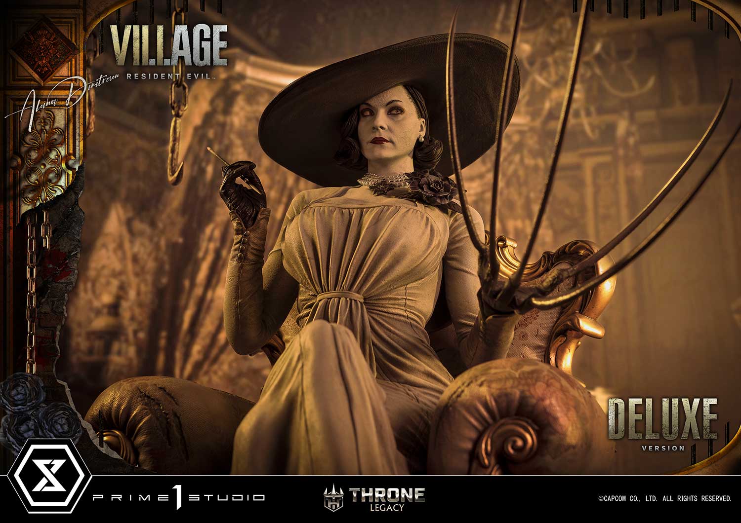 PRE-ORDER Prime1 Studio - Throne Legacy - Resident Evil Village - Alcina Dimitrescu: Deluxe Ver. 1/4