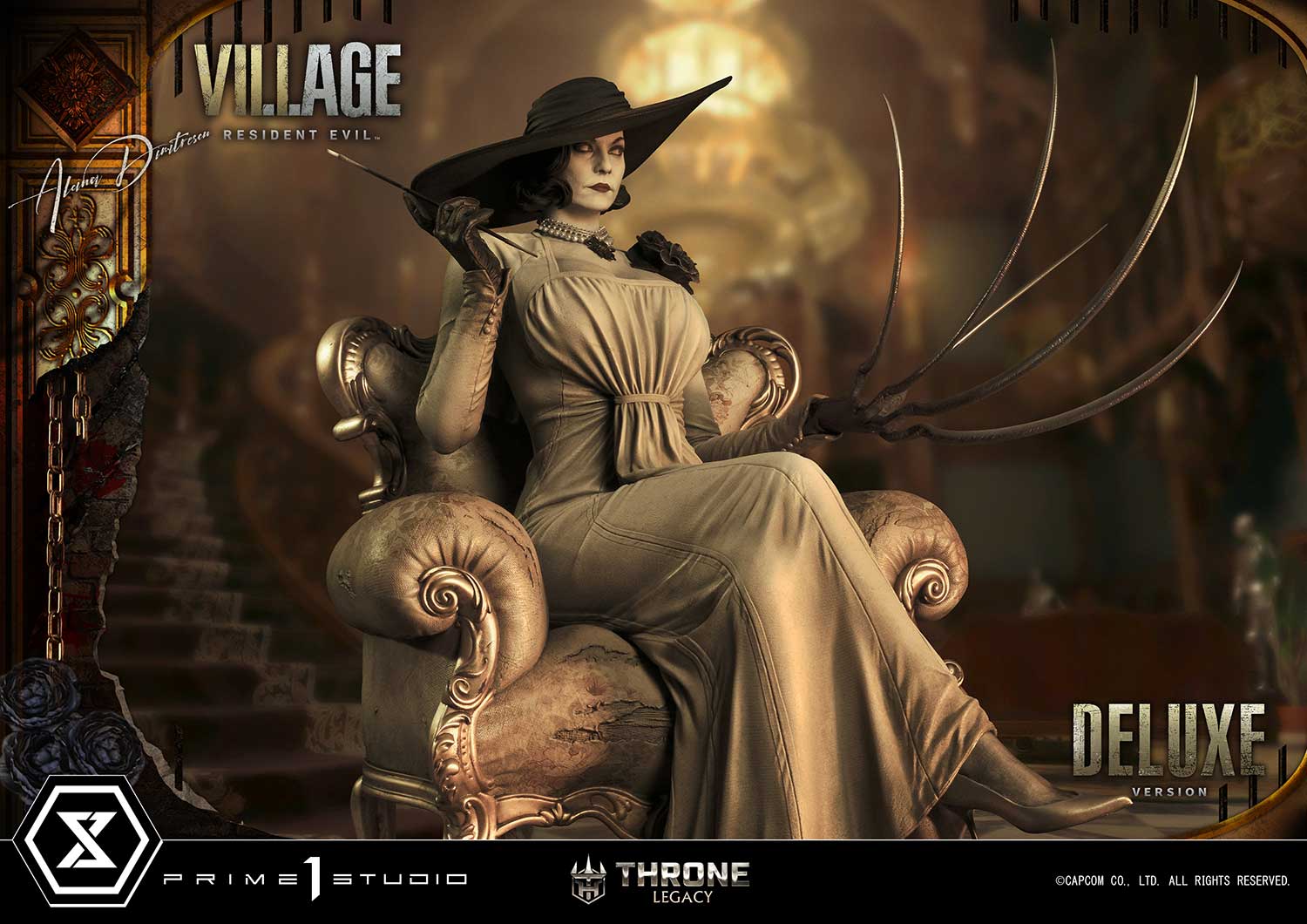 PRE-ORDER Prime1 Studio - Throne Legacy - Resident Evil Village - Alcina Dimitrescu: Deluxe Ver. 1/4