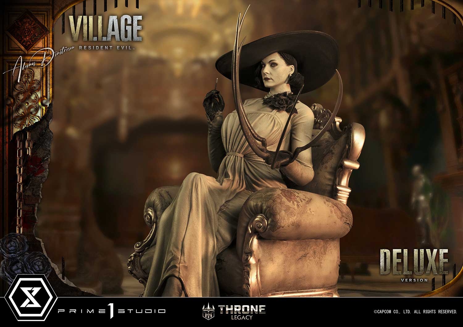 PRE-ORDER Prime1 Studio - Throne Legacy - Resident Evil Village - Alcina Dimitrescu: Deluxe Ver. 1/4