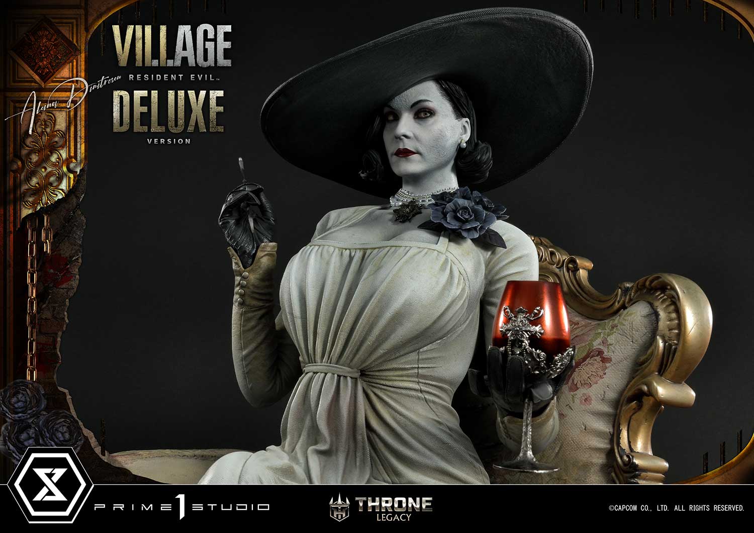 PRE-ORDER Prime1 Studio - Throne Legacy - Resident Evil Village - Alcina Dimitrescu: Deluxe Ver. 1/4