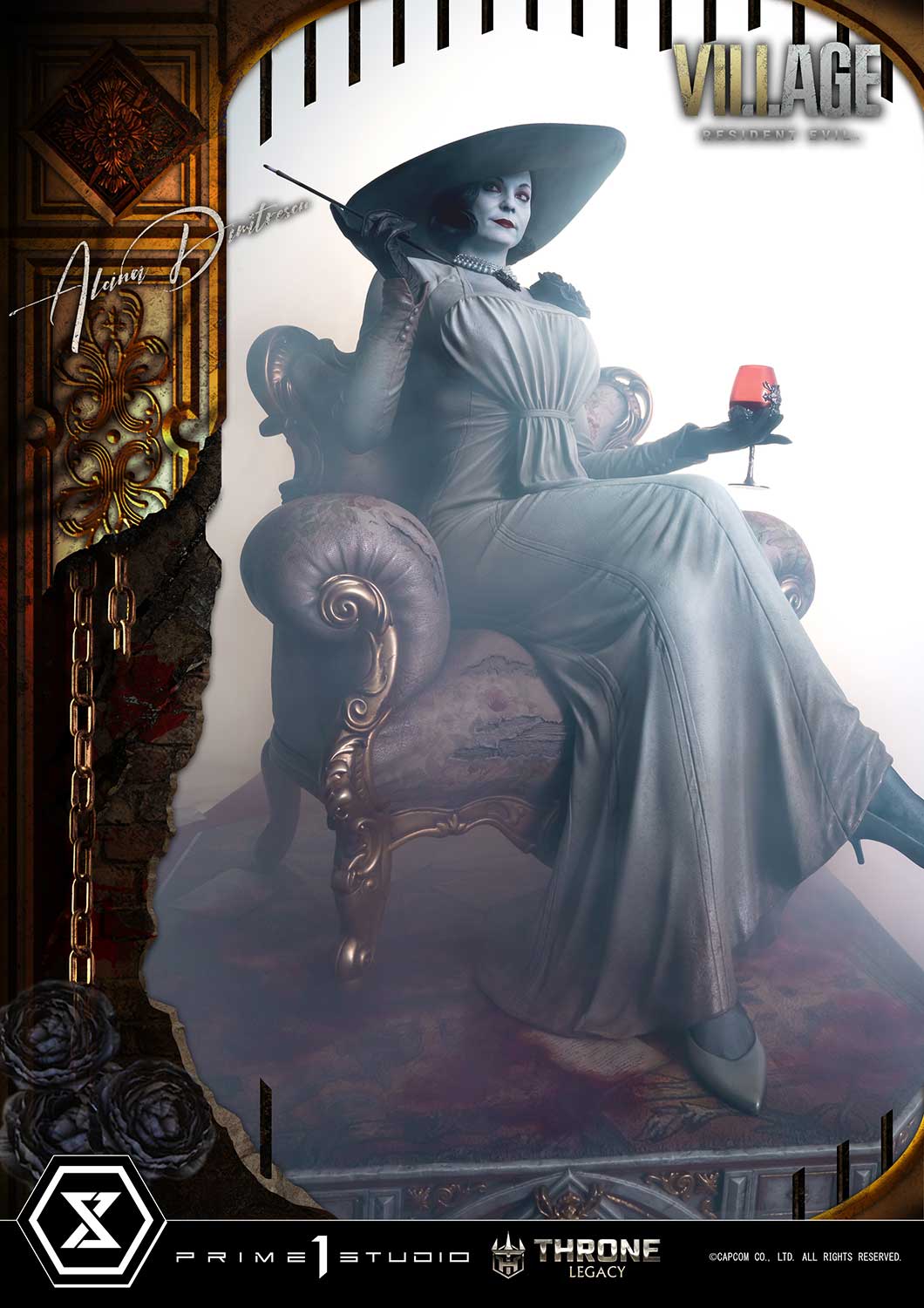 PRE-ORDER Prime1 Studio - Throne Legacy - Resident Evil Village - Alcina Dimitrescu: Deluxe Ver. 1/4