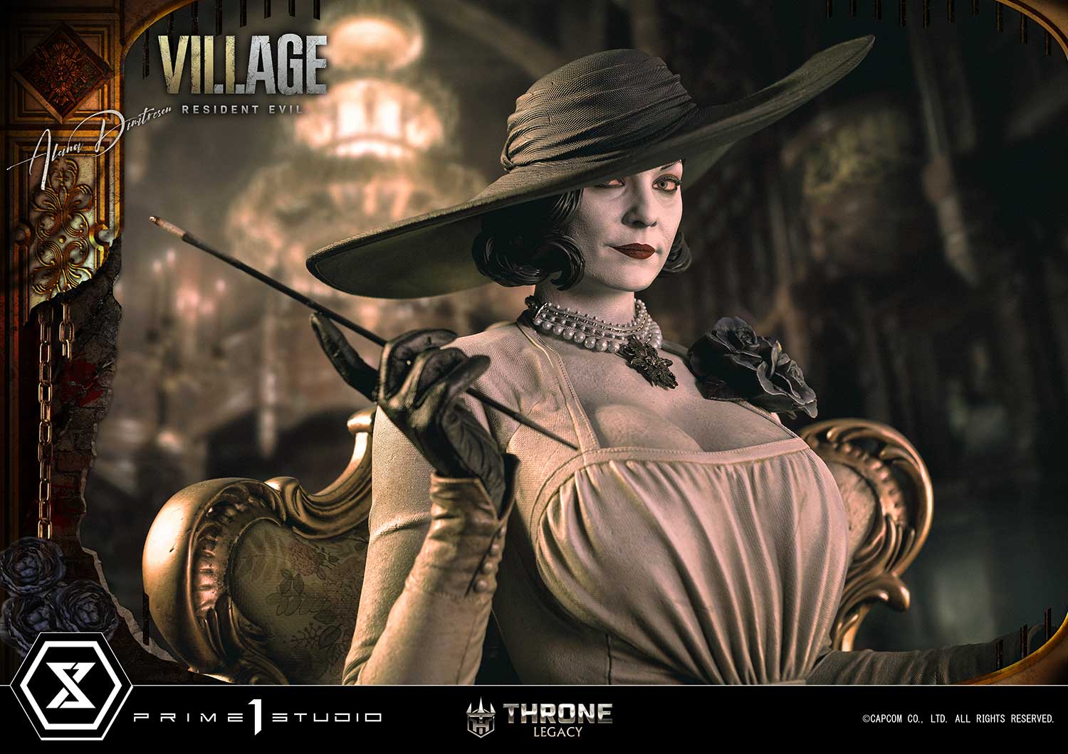 PRE-ORDER Prime1 Studio - Throne Legacy - Resident Evil Village - Alcina Dimitrescu: Deluxe Ver. 1/4