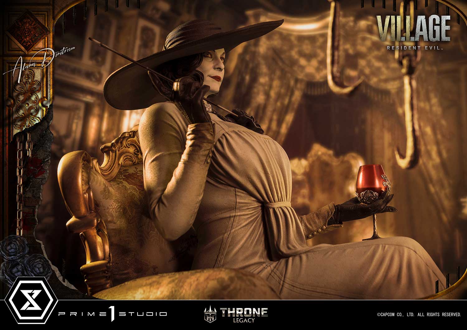 PRE-ORDER Prime1 Studio - Throne Legacy - Resident Evil Village - Alcina Dimitrescu: Deluxe Ver. 1/4