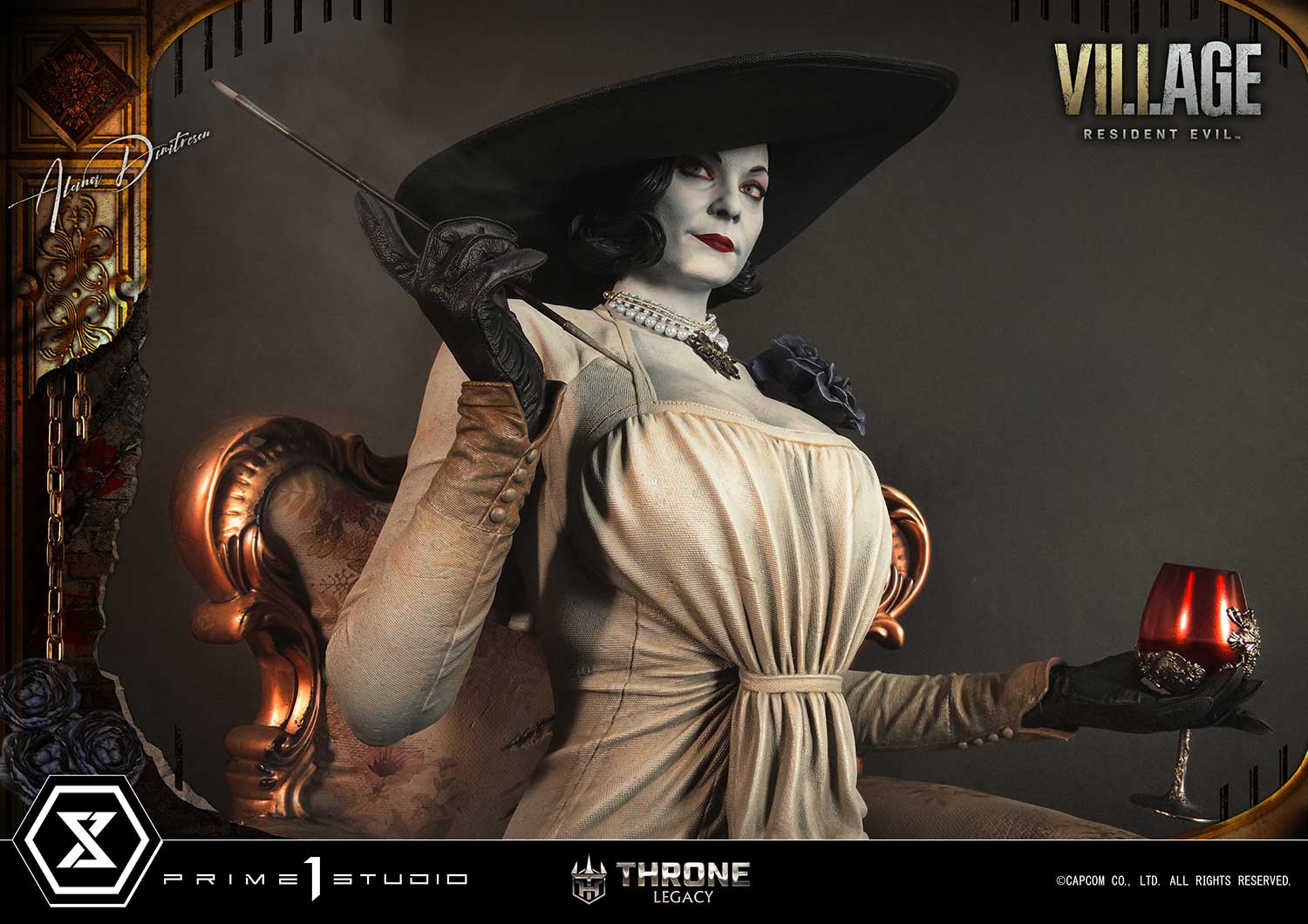 PRE-ORDER Prime1 Studio - Throne Legacy - Resident Evil Village - Alcina Dimitrescu: Deluxe Ver. 1/4
