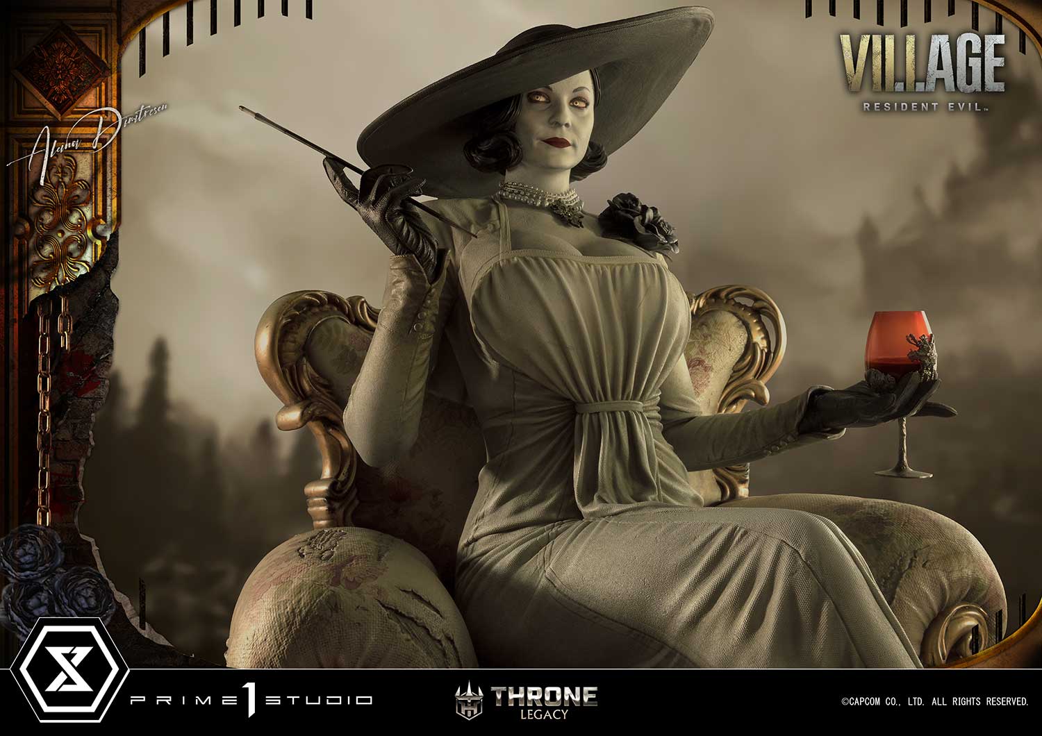 PRE-ORDER Prime1 Studio - Throne Legacy - Resident Evil Village - Alcina Dimitrescu: Deluxe Ver. 1/4