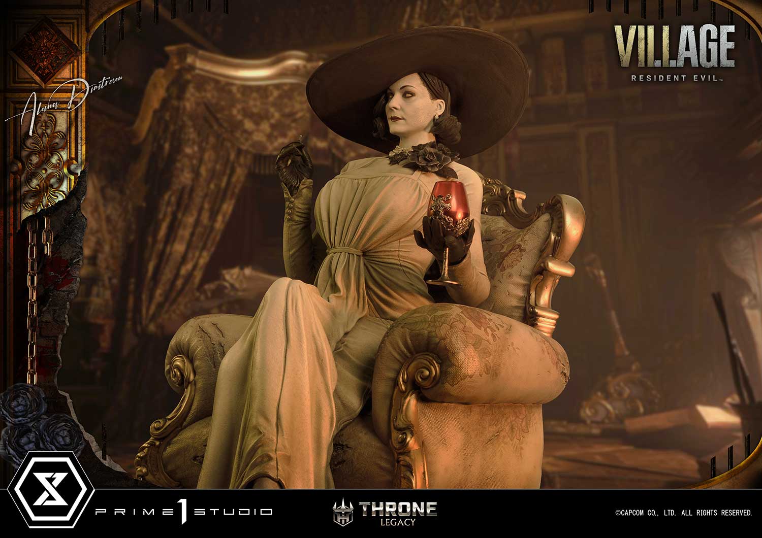 PRE-ORDER Prime1 Studio - Throne Legacy - Resident Evil Village - Alcina Dimitrescu: Deluxe Ver. 1/4