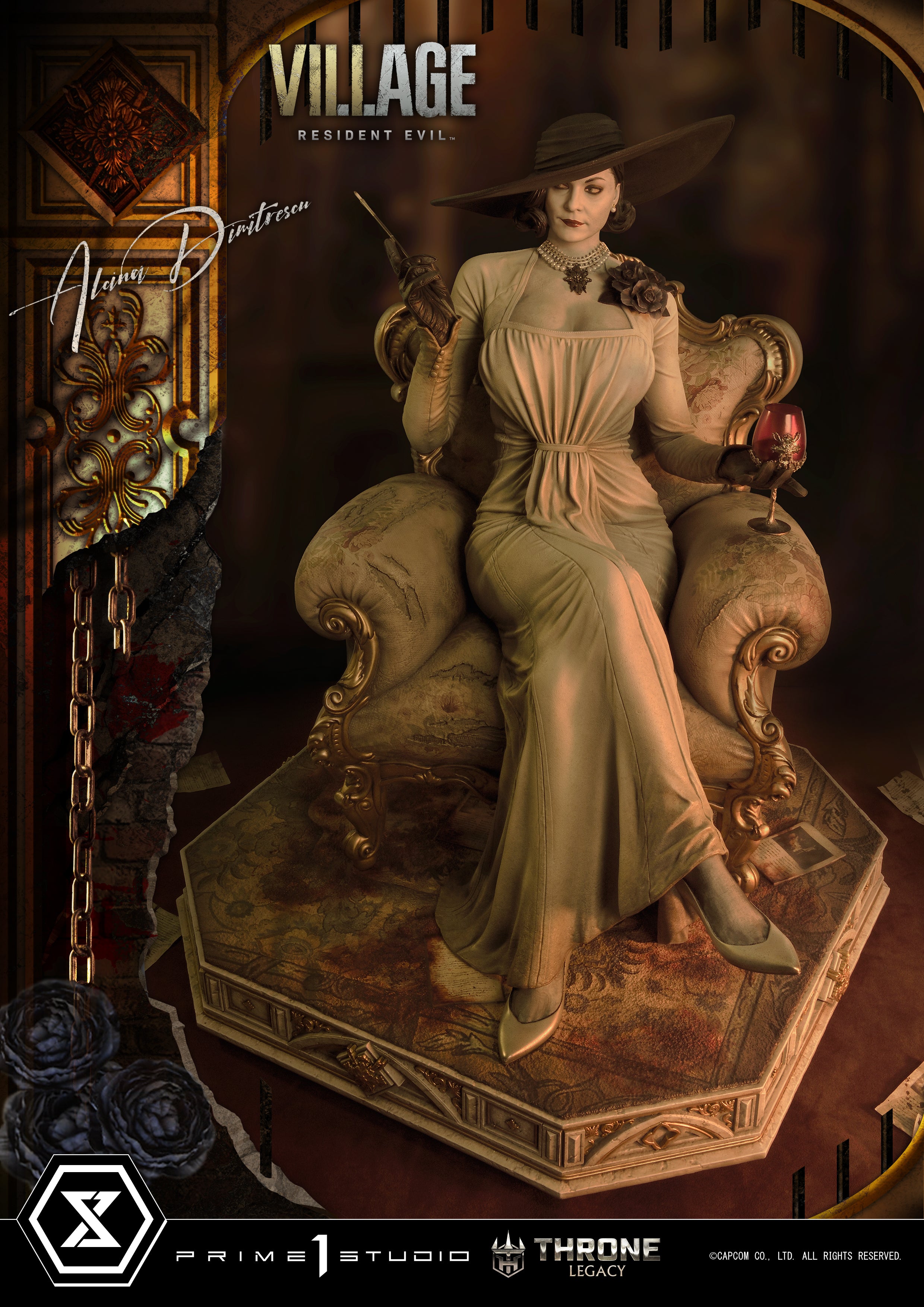 PRE-ORDER Prime1 Studio - Throne Legacy - Resident Evil Village - Alcina Dimitrescu: Deluxe Bonus Ver. 1/4