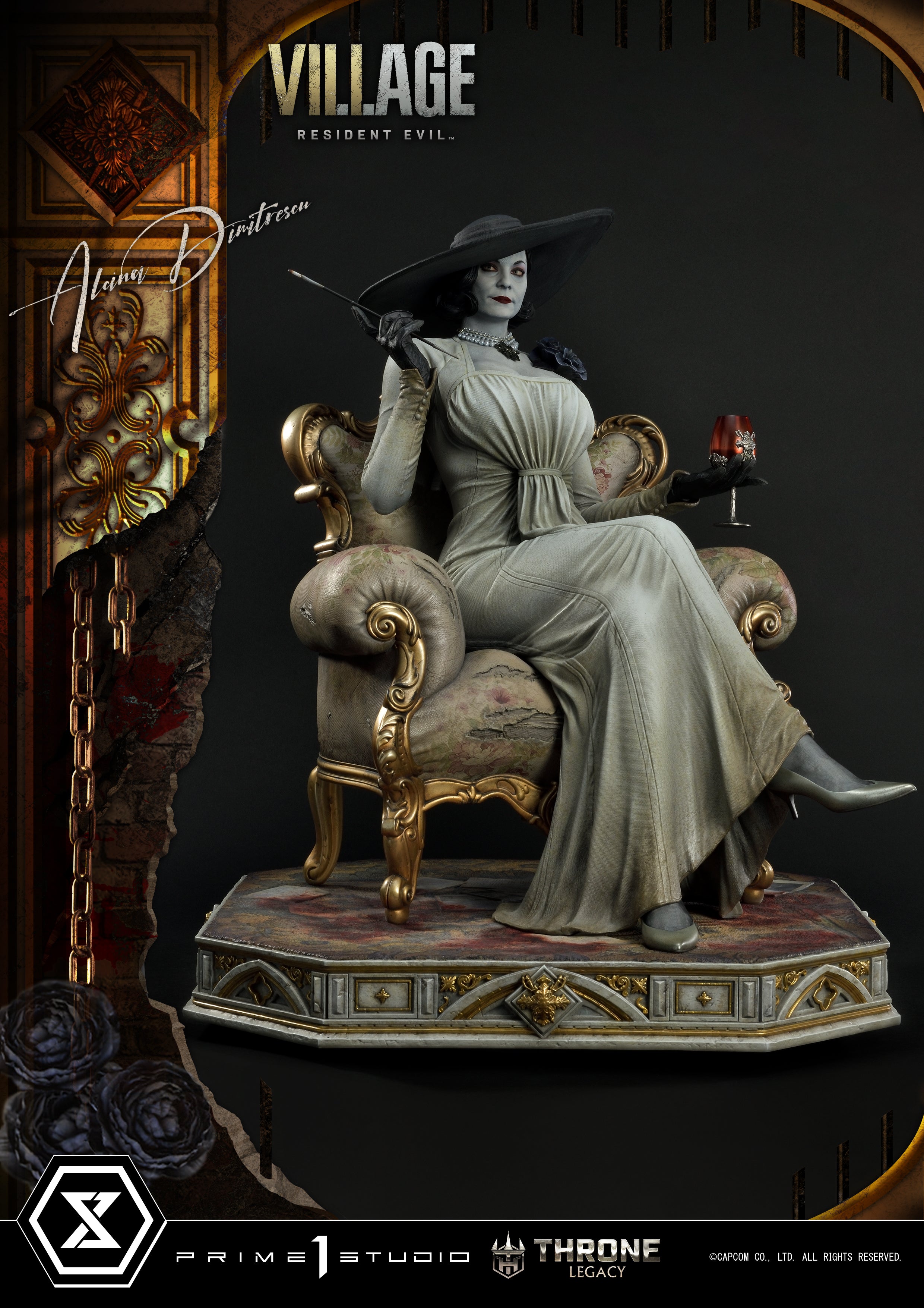 PRE-ORDER Prime1 Studio - Throne Legacy - Resident Evil Village - Alcina Dimitrescu: Deluxe Bonus Ver. 1/4