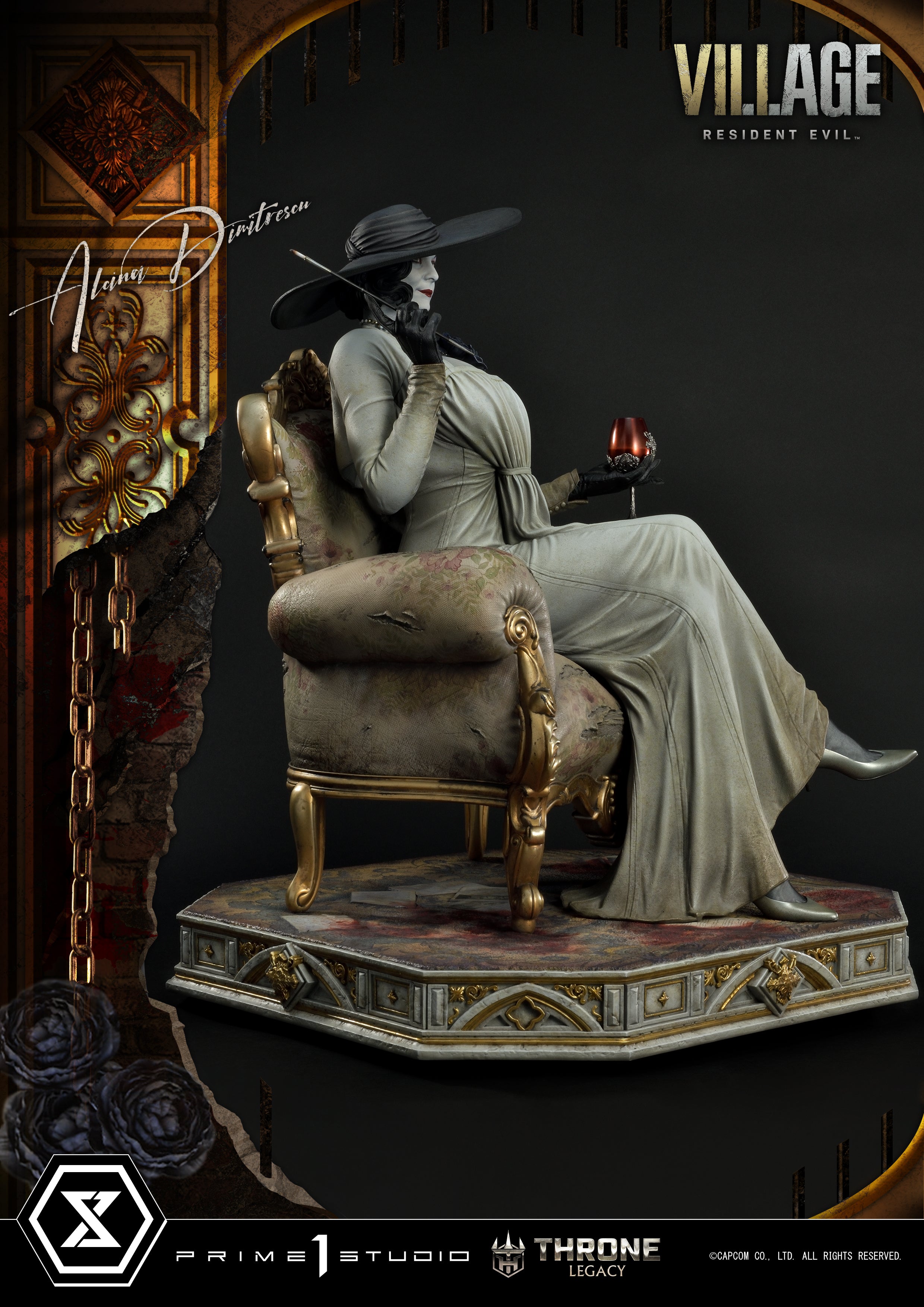 PRE-ORDER Prime1 Studio - Throne Legacy - Resident Evil Village - Alcina Dimitrescu: Deluxe Bonus Ver. 1/4