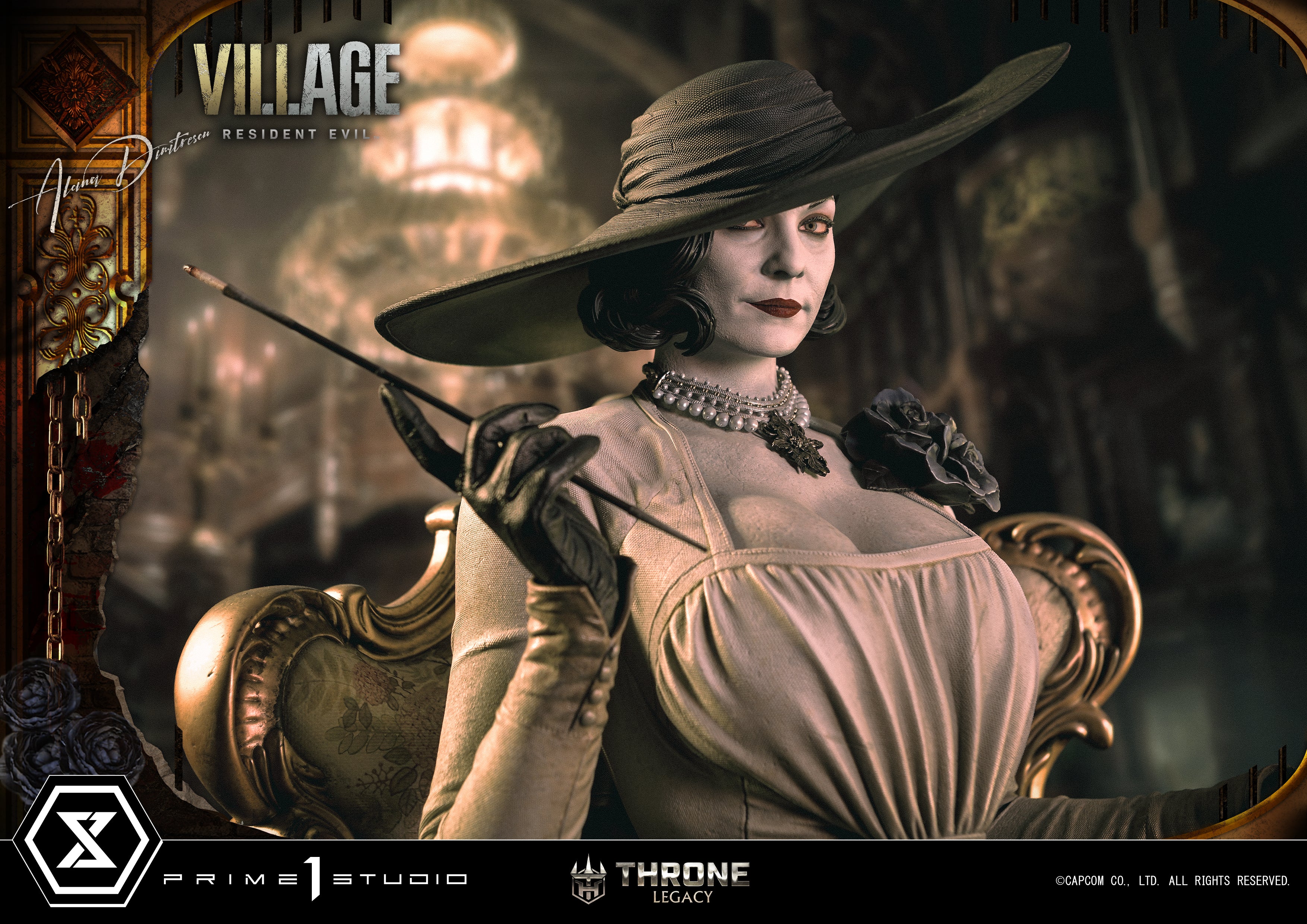 PRE-ORDER Prime1 Studio - Throne Legacy - Resident Evil Village - Alcina Dimitrescu: Deluxe Bonus Ver. 1/4