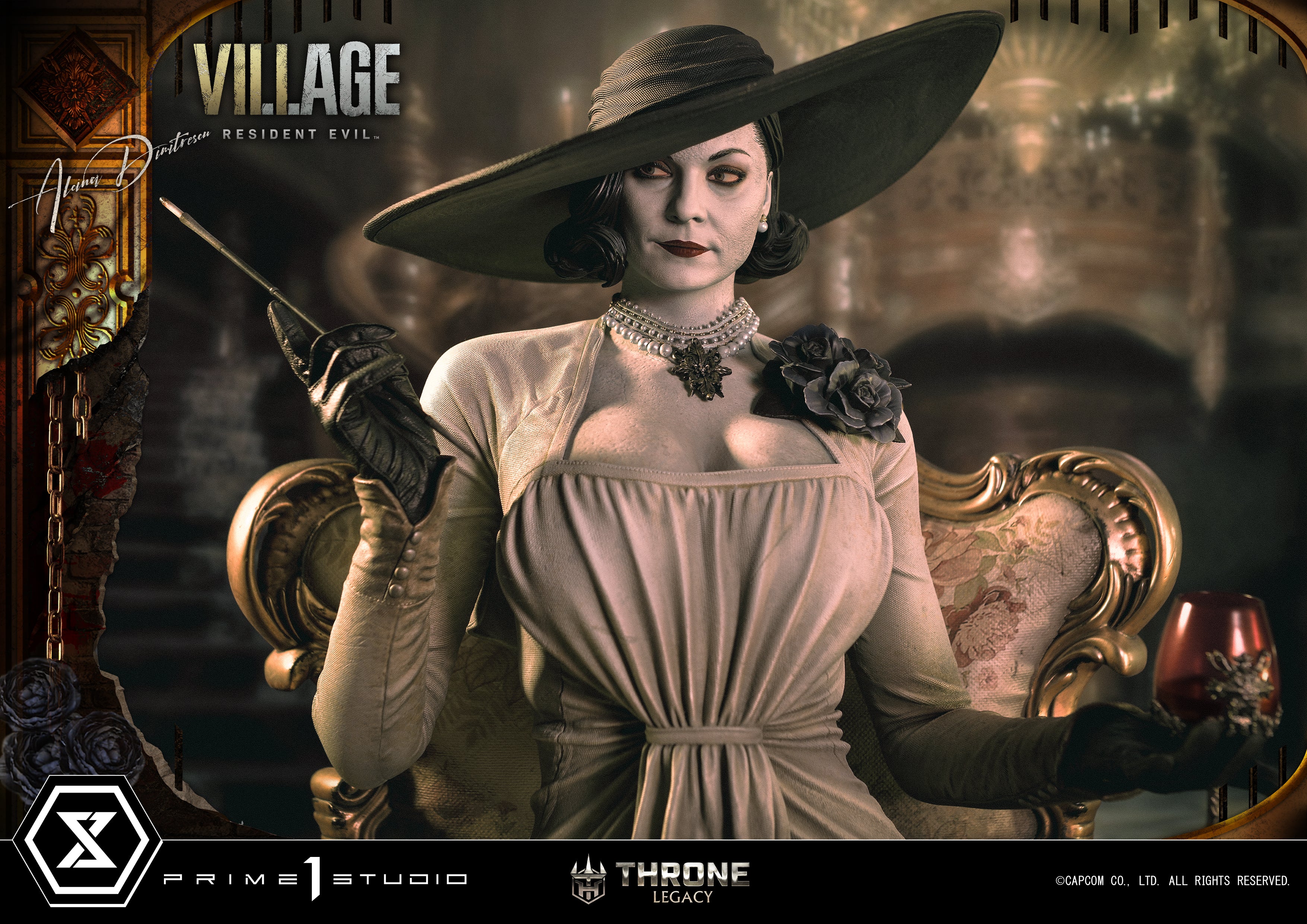 PRE-ORDER Prime1 Studio - Throne Legacy - Resident Evil Village - Alcina Dimitrescu: Deluxe Bonus Ver. 1/4
