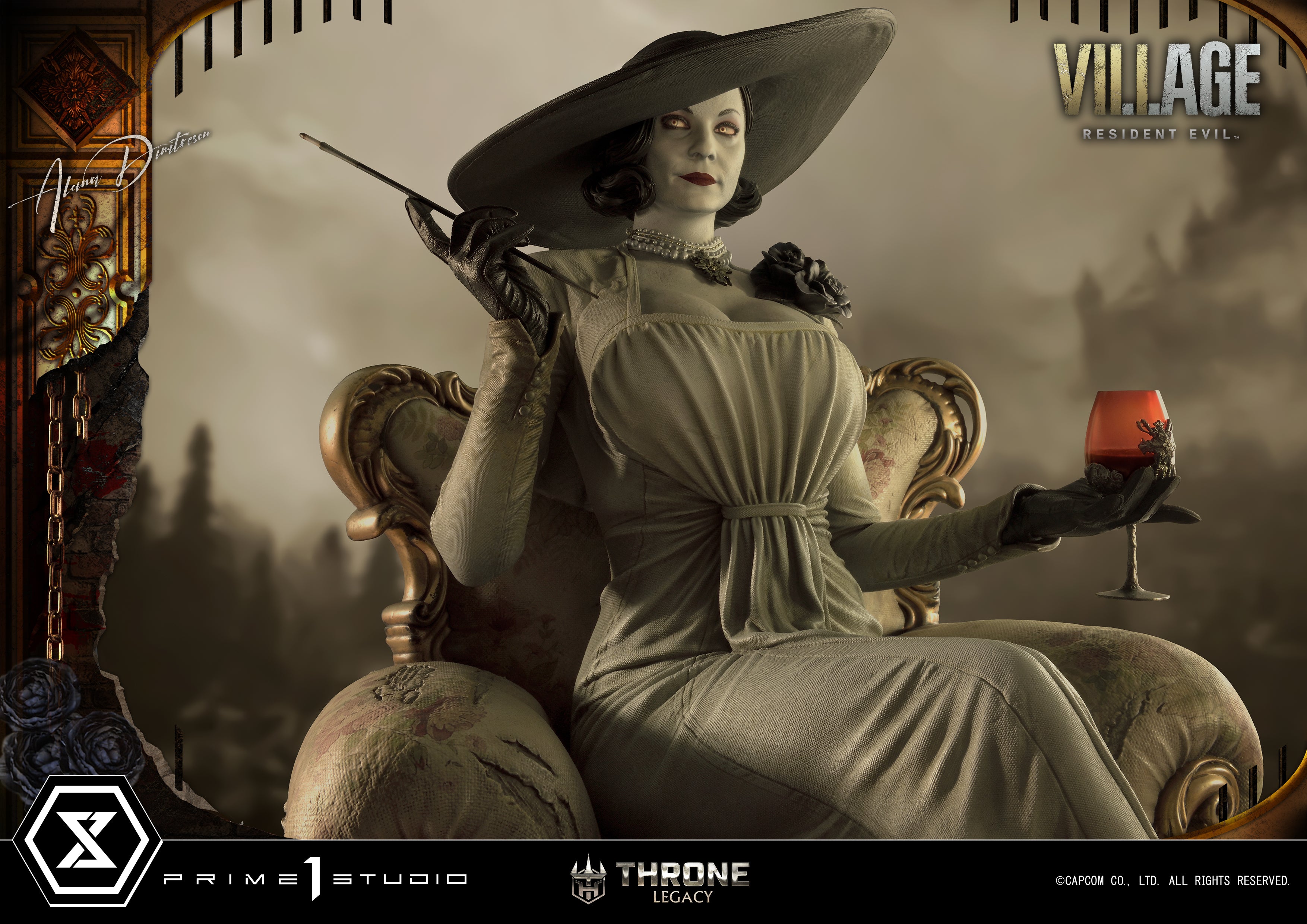 PRE-ORDER Prime1 Studio - Throne Legacy - Resident Evil Village - Alcina Dimitrescu: Deluxe Bonus Ver. 1/4
