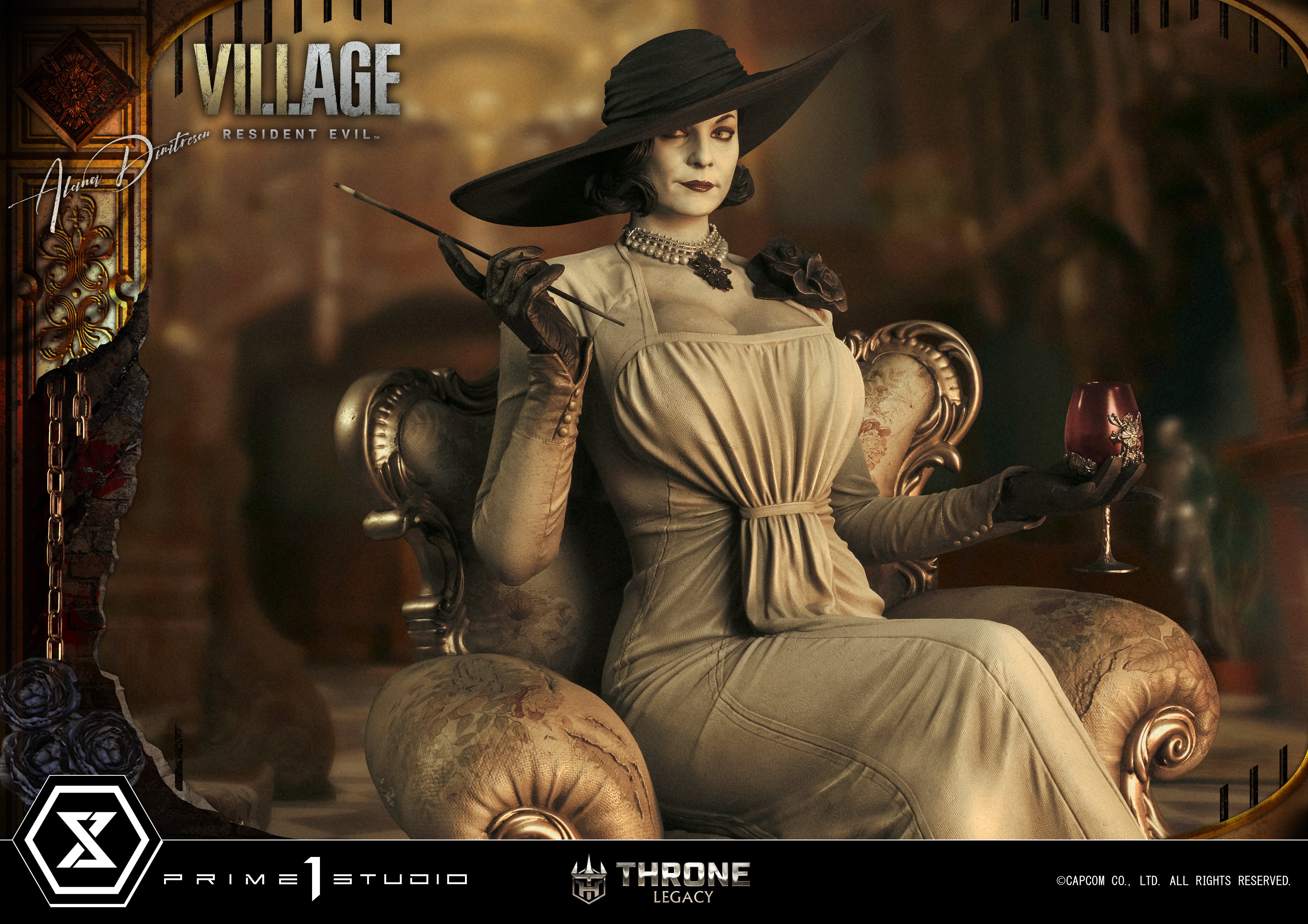PRE-ORDER Prime1 Studio - Throne Legacy - Resident Evil Village - Alcina Dimitrescu: Deluxe Bonus Ver. 1/4