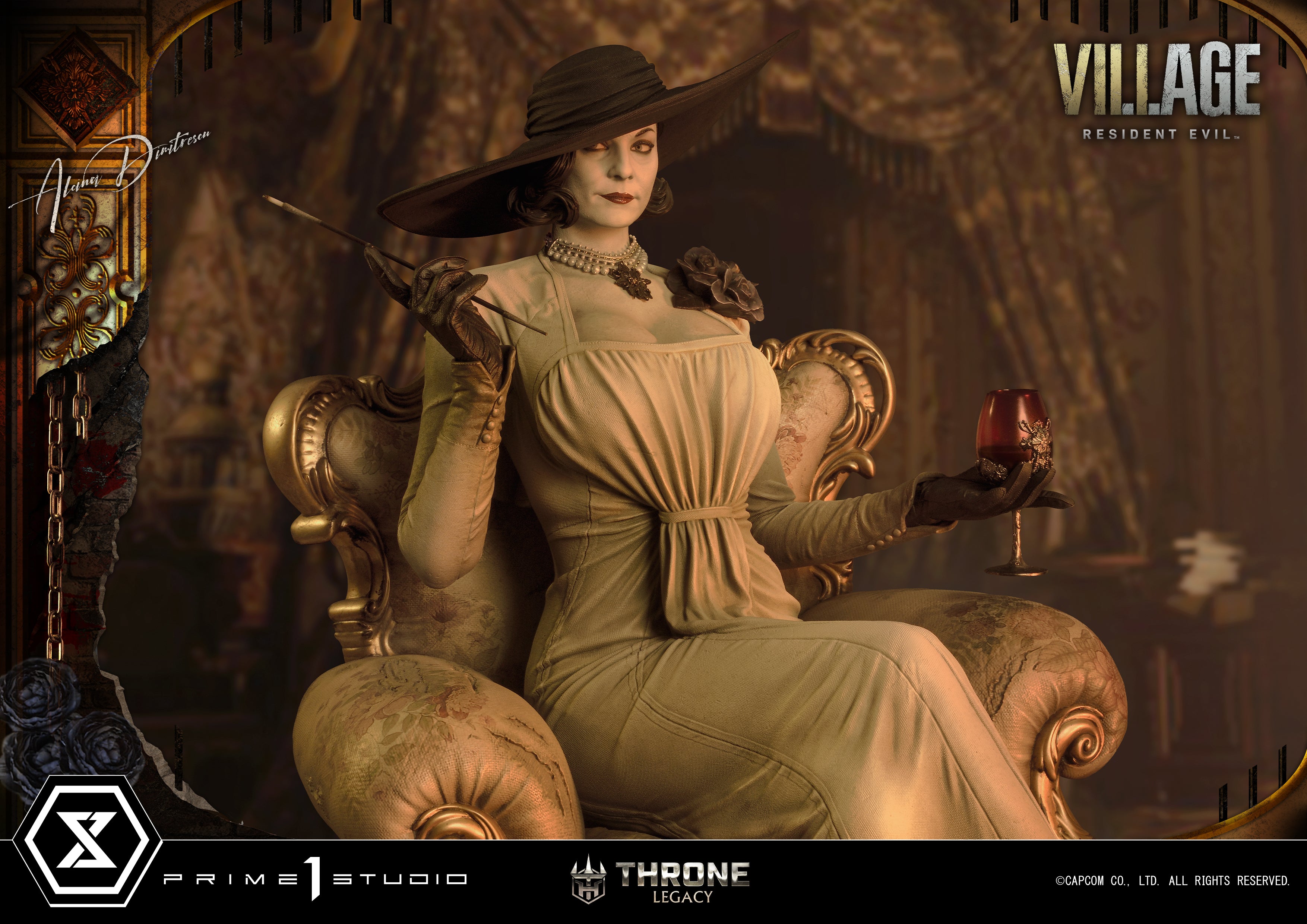 PRE-ORDER Prime1 Studio - Throne Legacy - Resident Evil Village - Alcina Dimitrescu: Deluxe Bonus Ver. 1/4