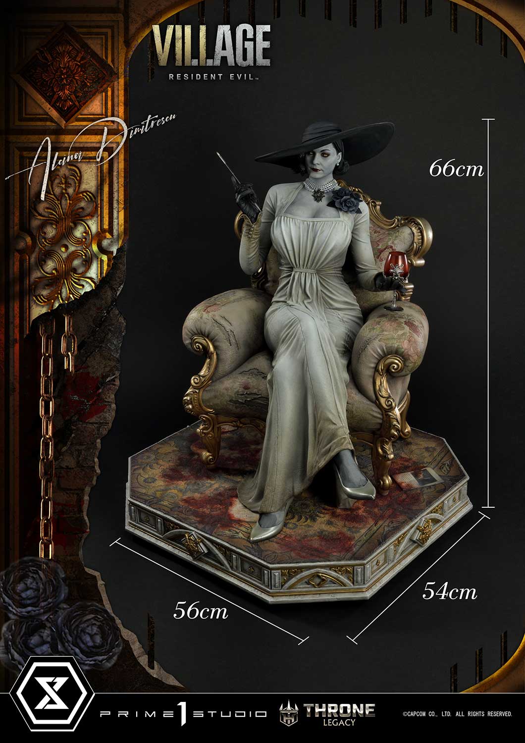 PRE-ORDER Prime1 Studio - Throne Legacy - Resident Evil Village - Alcina Dimitrescu 1/4