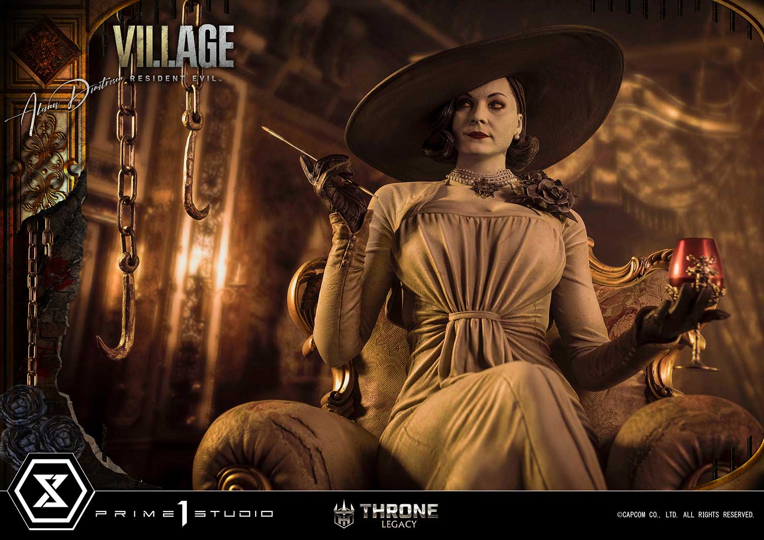 PRE-ORDER Prime1 Studio - Throne Legacy - Resident Evil Village - Alcina Dimitrescu 1/4