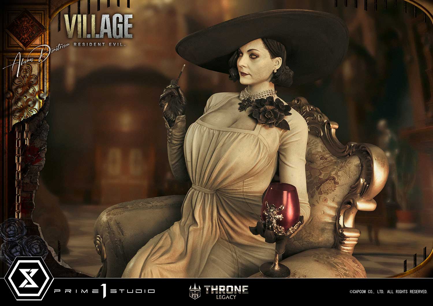 PRE-ORDER Prime1 Studio - Throne Legacy - Resident Evil Village - Alcina Dimitrescu 1/4