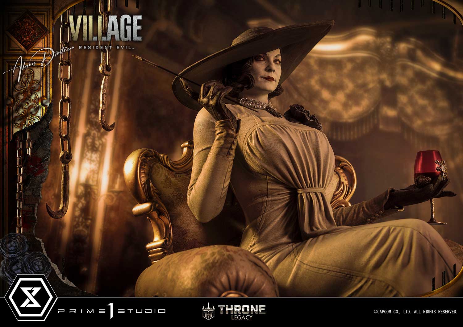 PRE-ORDER Prime1 Studio - Throne Legacy - Resident Evil Village - Alcina Dimitrescu 1/4