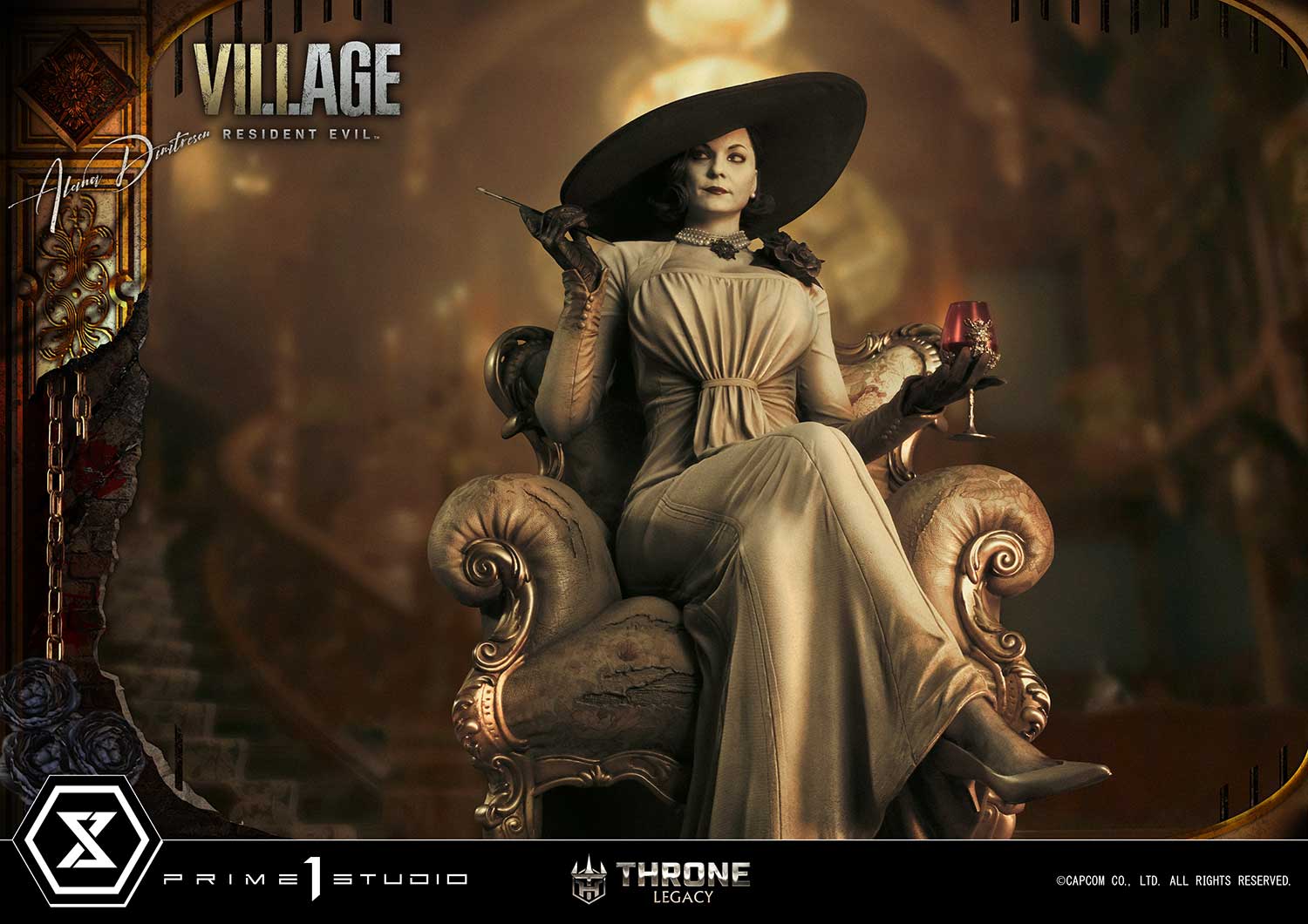 PRE-ORDER Prime1 Studio - Throne Legacy - Resident Evil Village - Alcina Dimitrescu 1/4