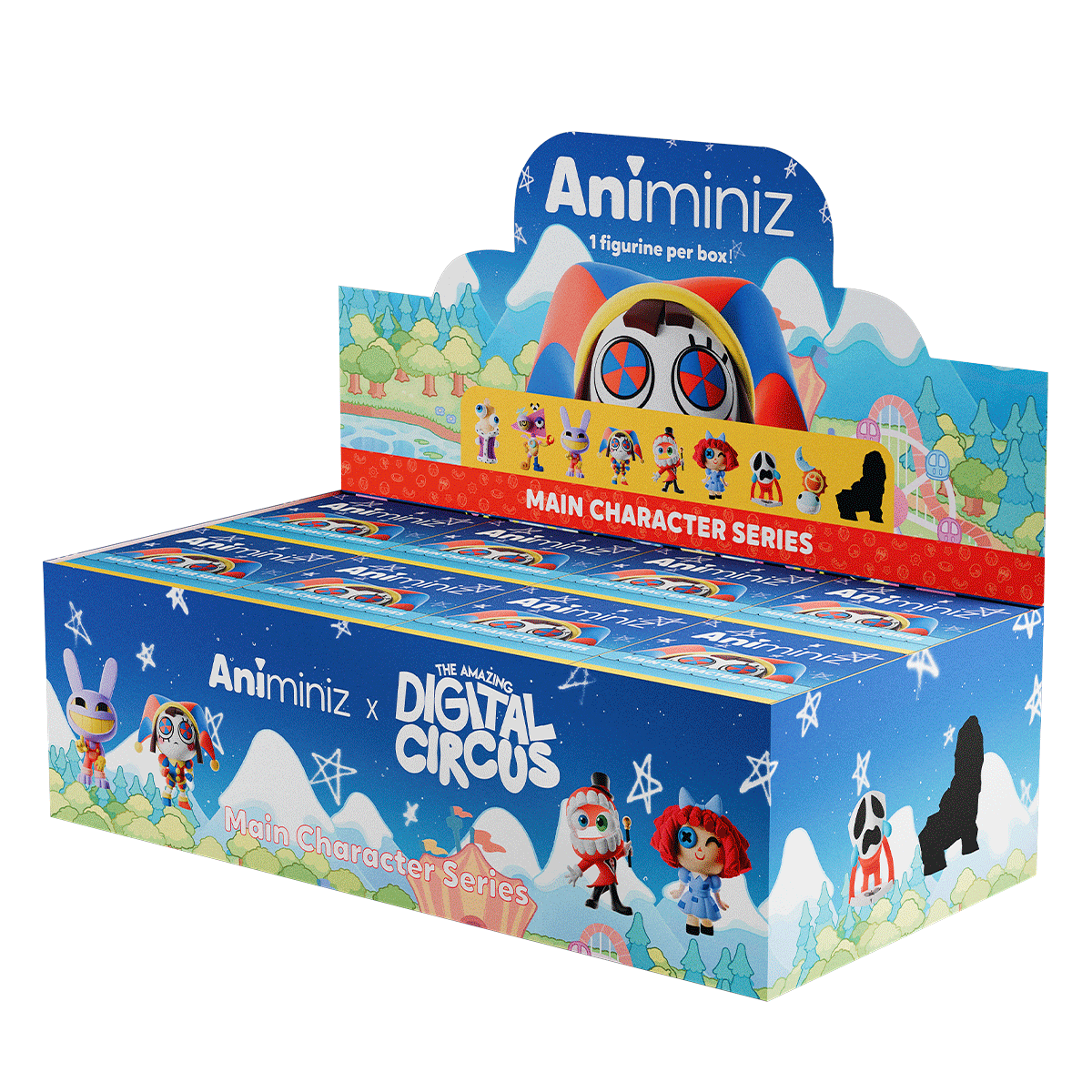 BACK ORDER Glitch - Animiniz - The Amazing Digital Circus - Main Character Series Blindbox [Box of 8]