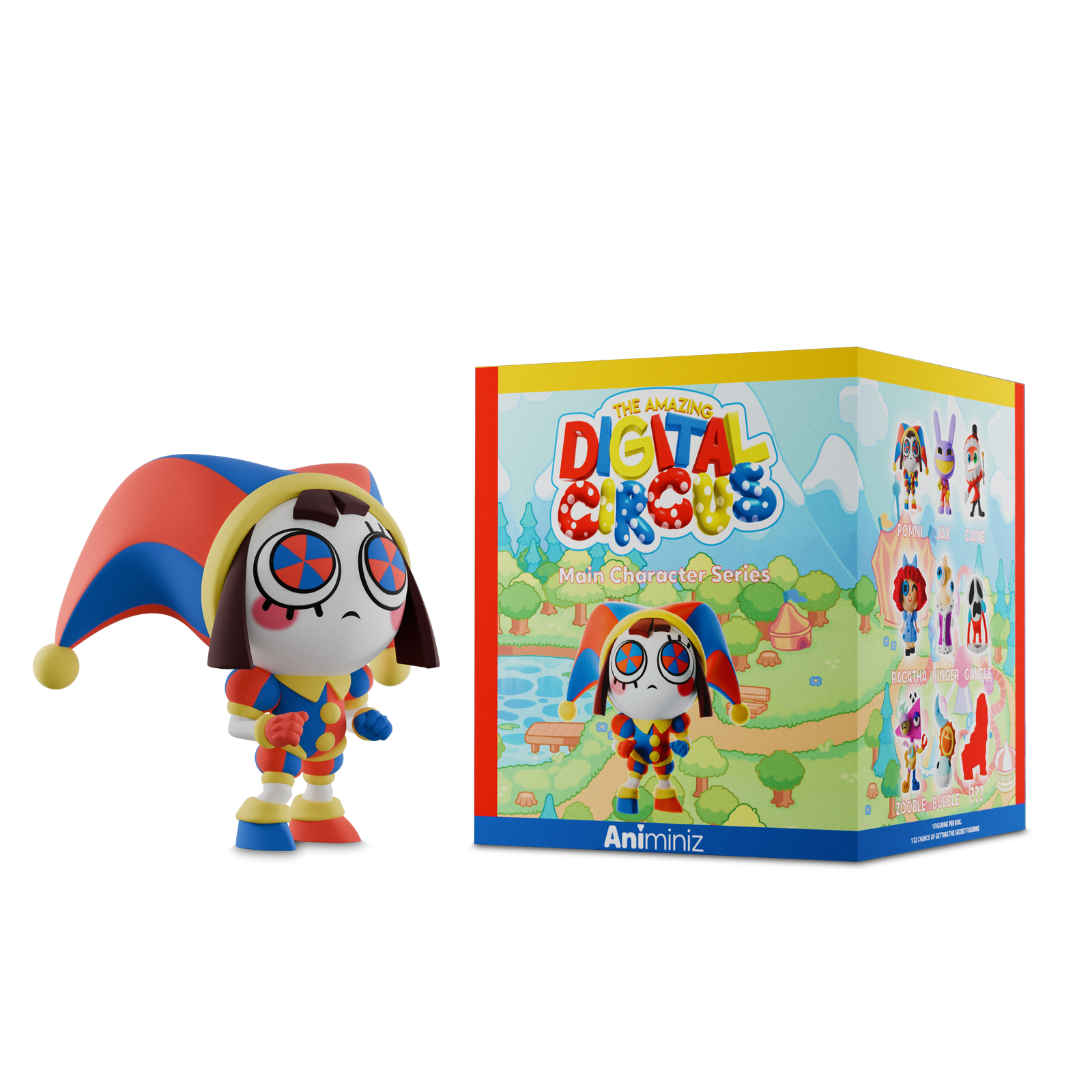 BACK ORDER Glitch - Animiniz - The Amazing Digital Circus - Main Character Series Blindbox [Box of 8]