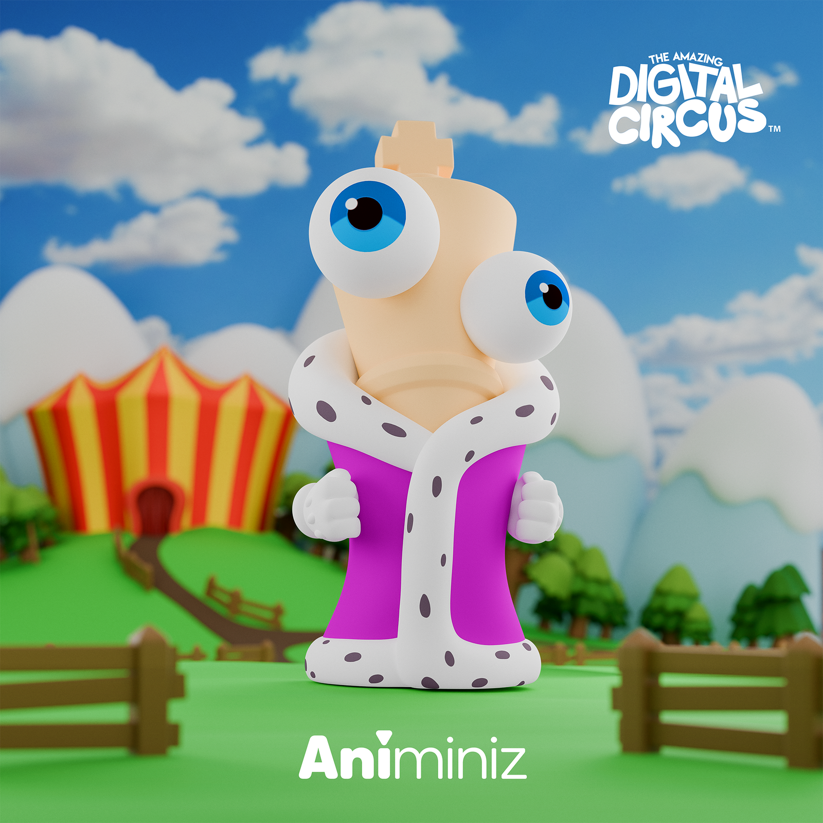 BACK ORDER Glitch - Animiniz - The Amazing Digital Circus - Main Character Series Blindbox [Box of 8]