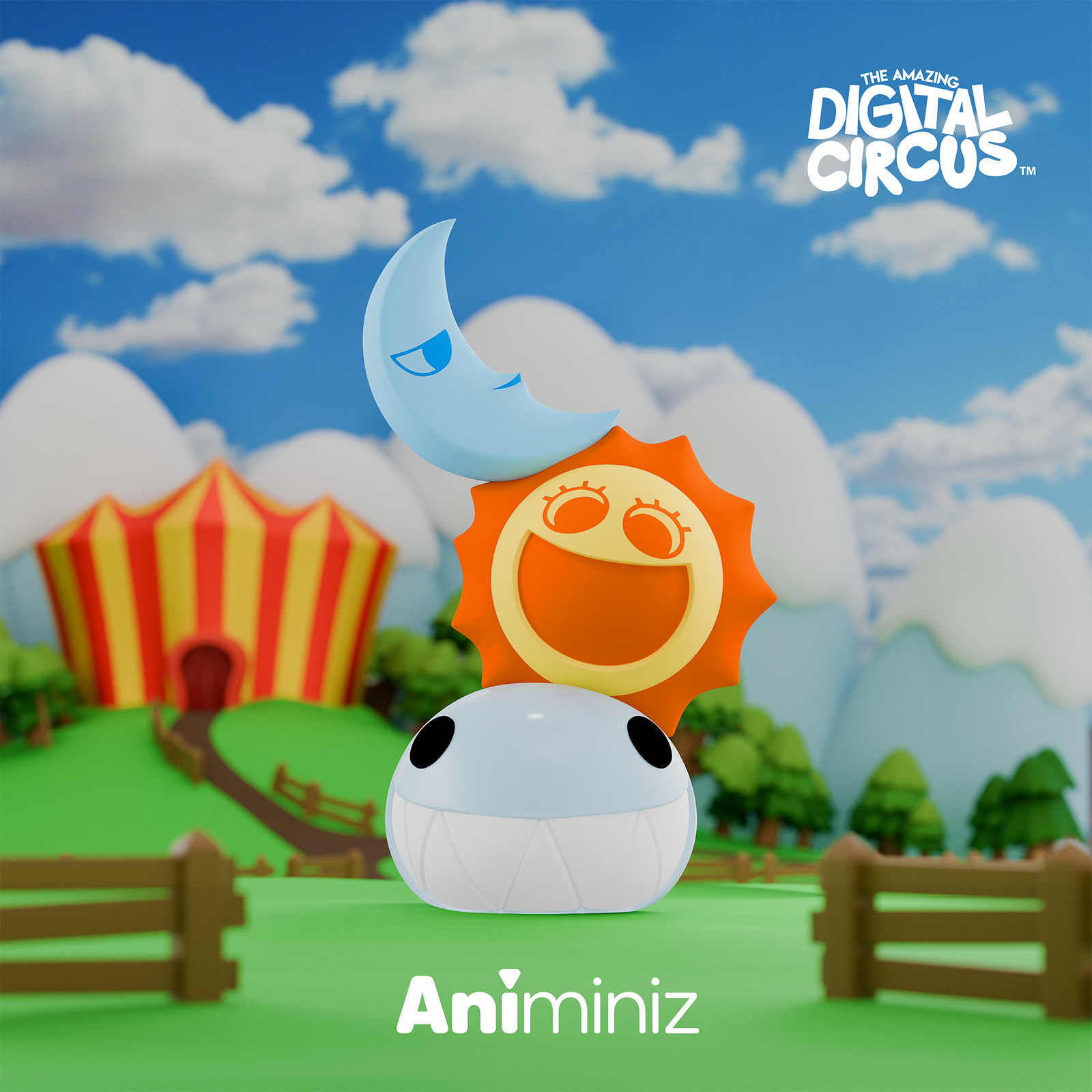 BACK ORDER Glitch - Animiniz - The Amazing Digital Circus - Main Character Series Blindbox [Box of 8]