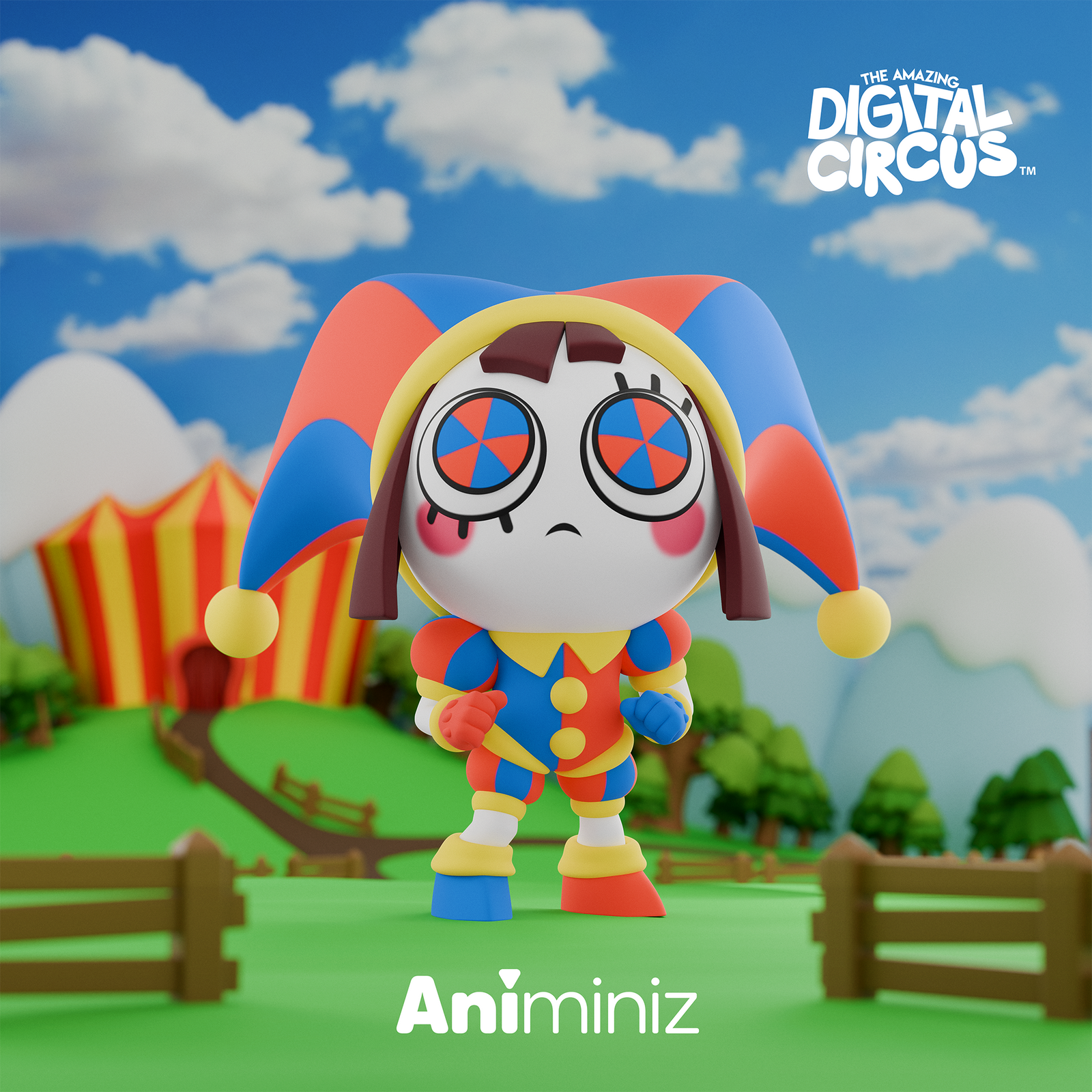 BACK ORDER Glitch - Animiniz - The Amazing Digital Circus - Main Character Series Blindbox [Box of 8]