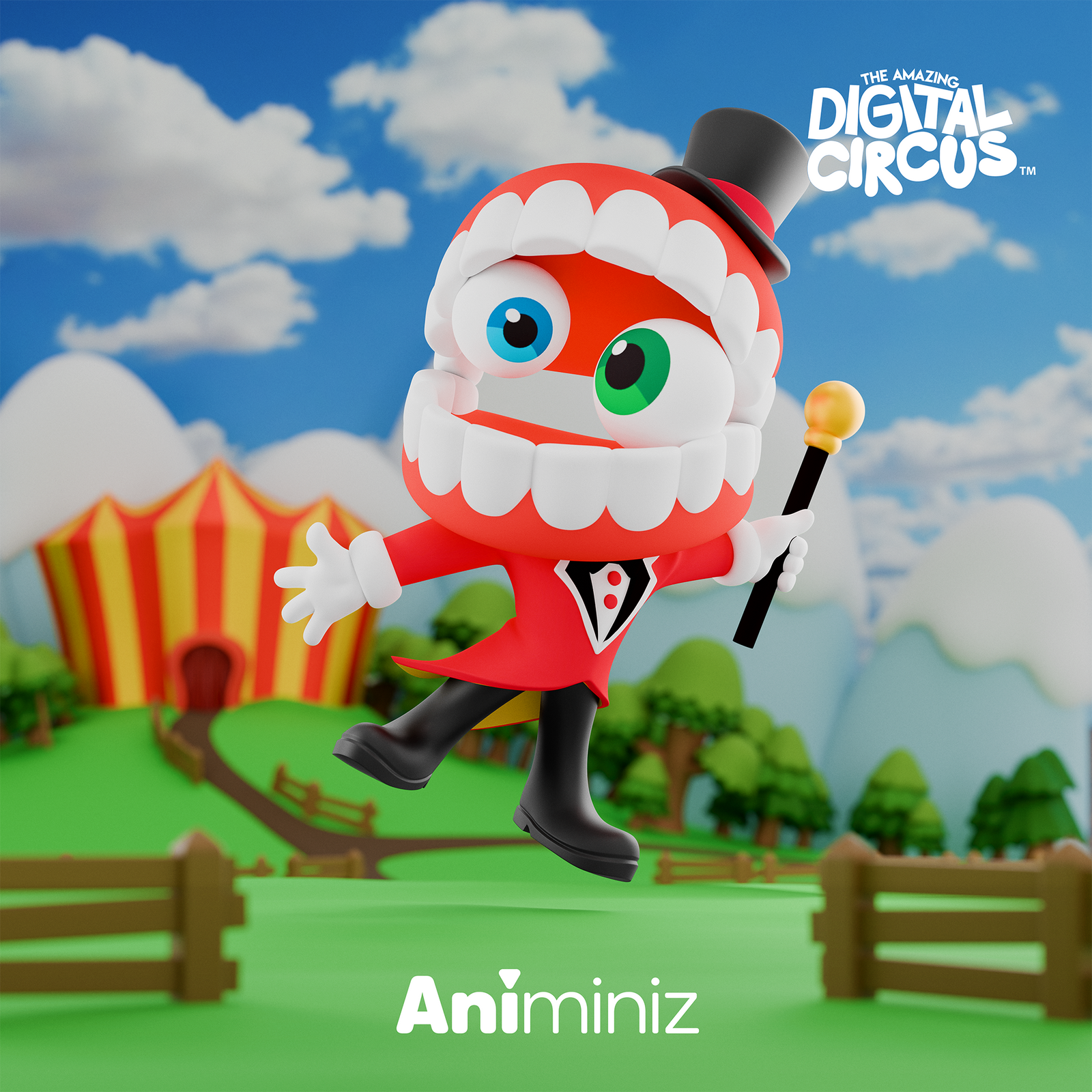 BACK ORDER Glitch - Animiniz - The Amazing Digital Circus - Main Character Series Blindbox [Box of 8]