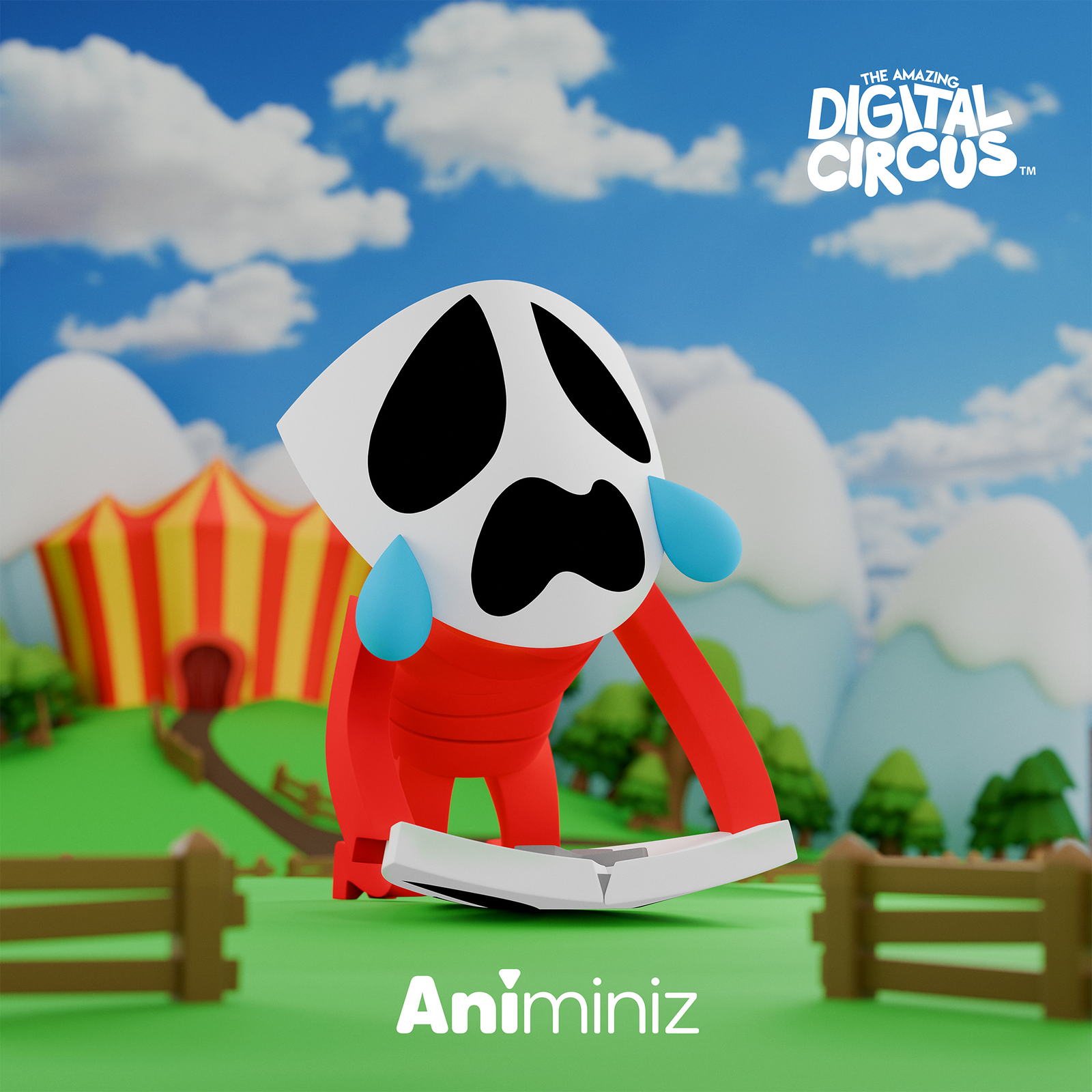 BACK ORDER Glitch - Animiniz - The Amazing Digital Circus - Main Character Series Blindbox [Box of 8]