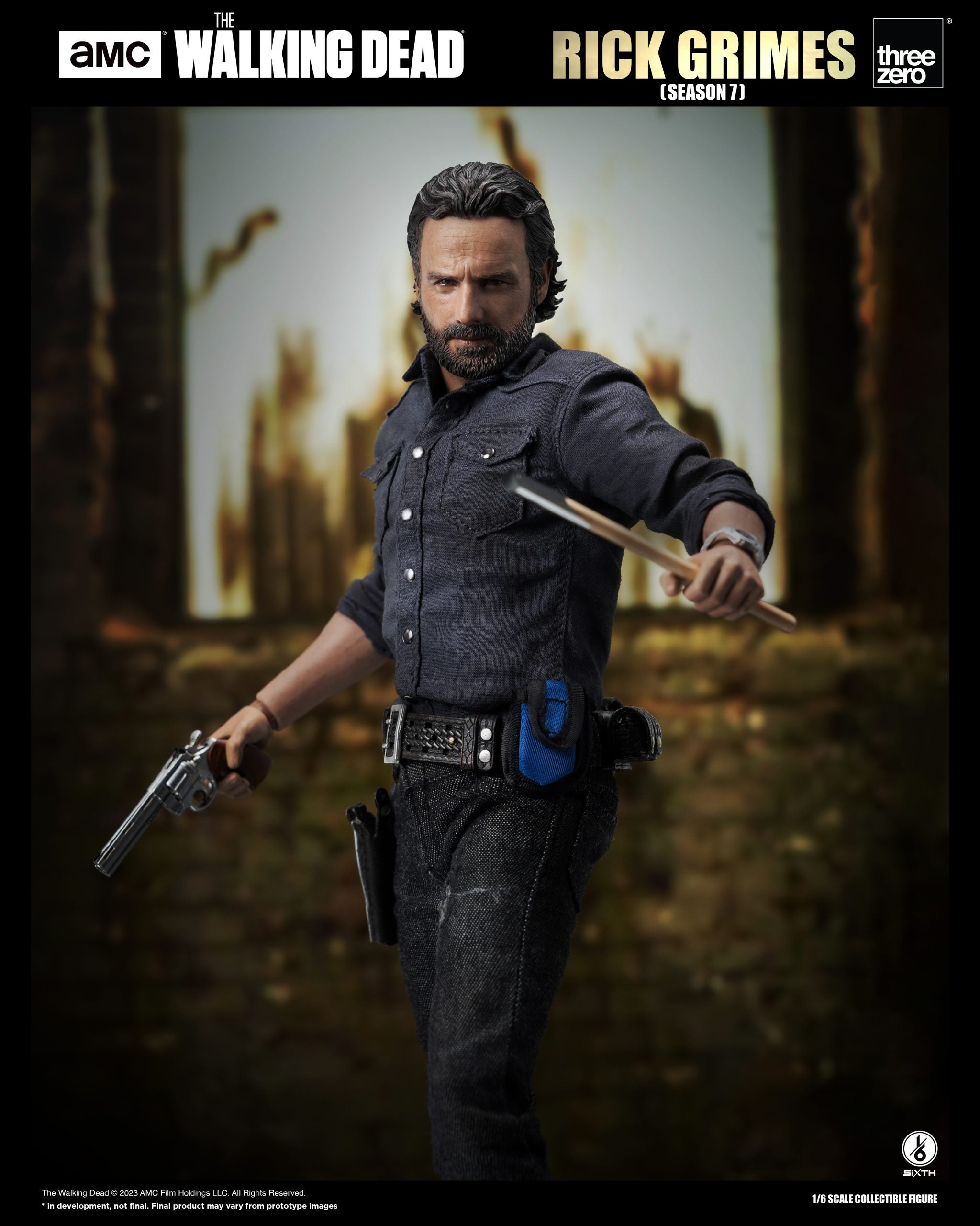 PRE-ORDER threezero - The Walking Dead - Rick Grimes: Season 7 1/6