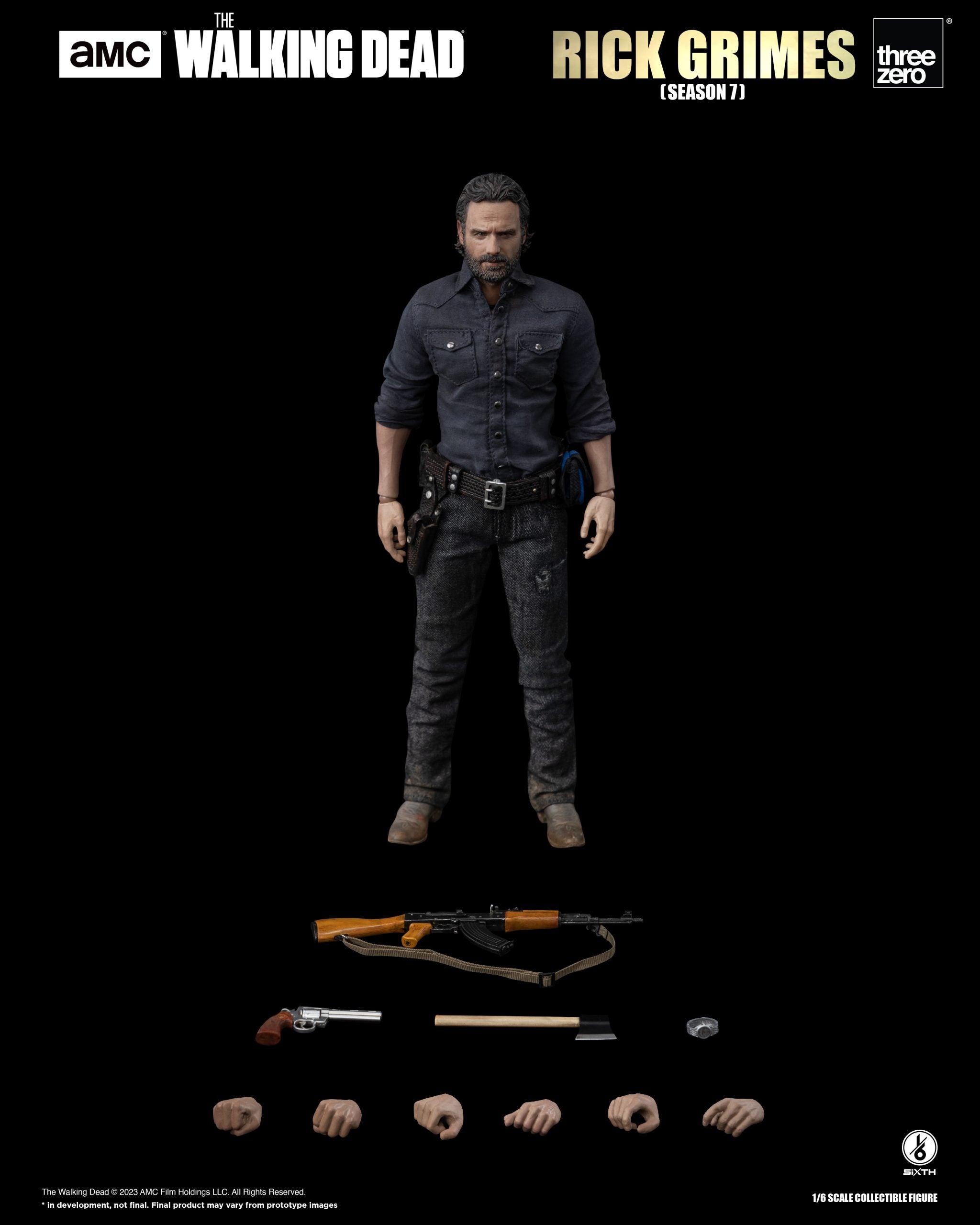 PRE-ORDER threezero - The Walking Dead - Rick Grimes: Season 7 1/6