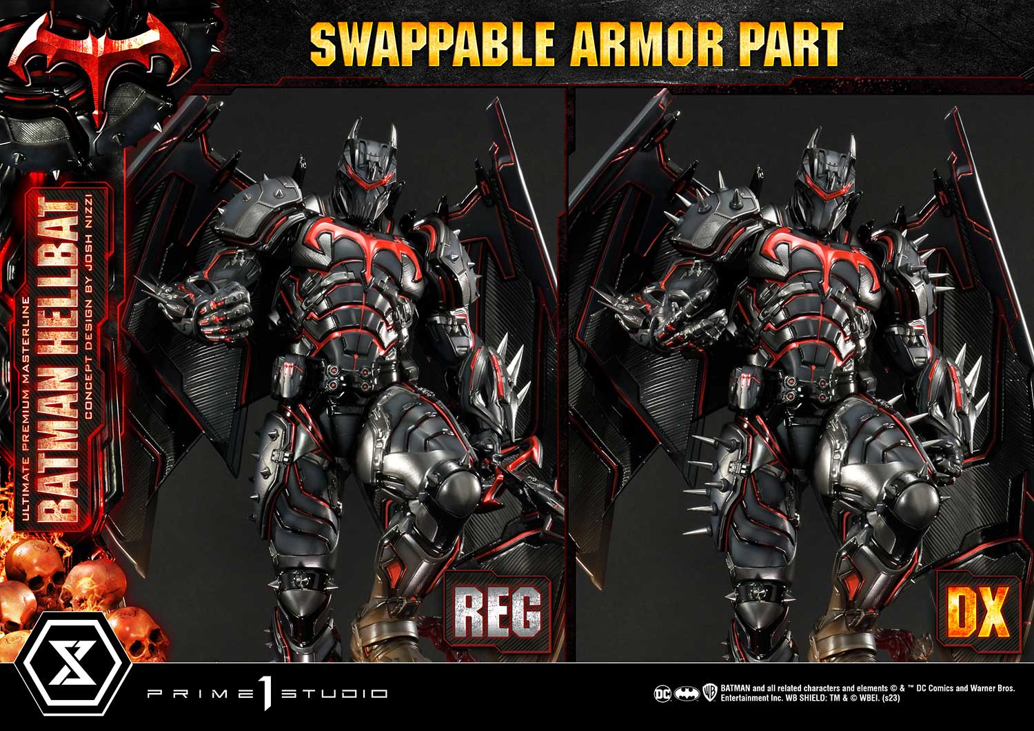 PRE-ORDER Prime1 Studio - Ultimate Premium Masterline - Batman: Comics - Batman Hellbat: Deluxe Ver.