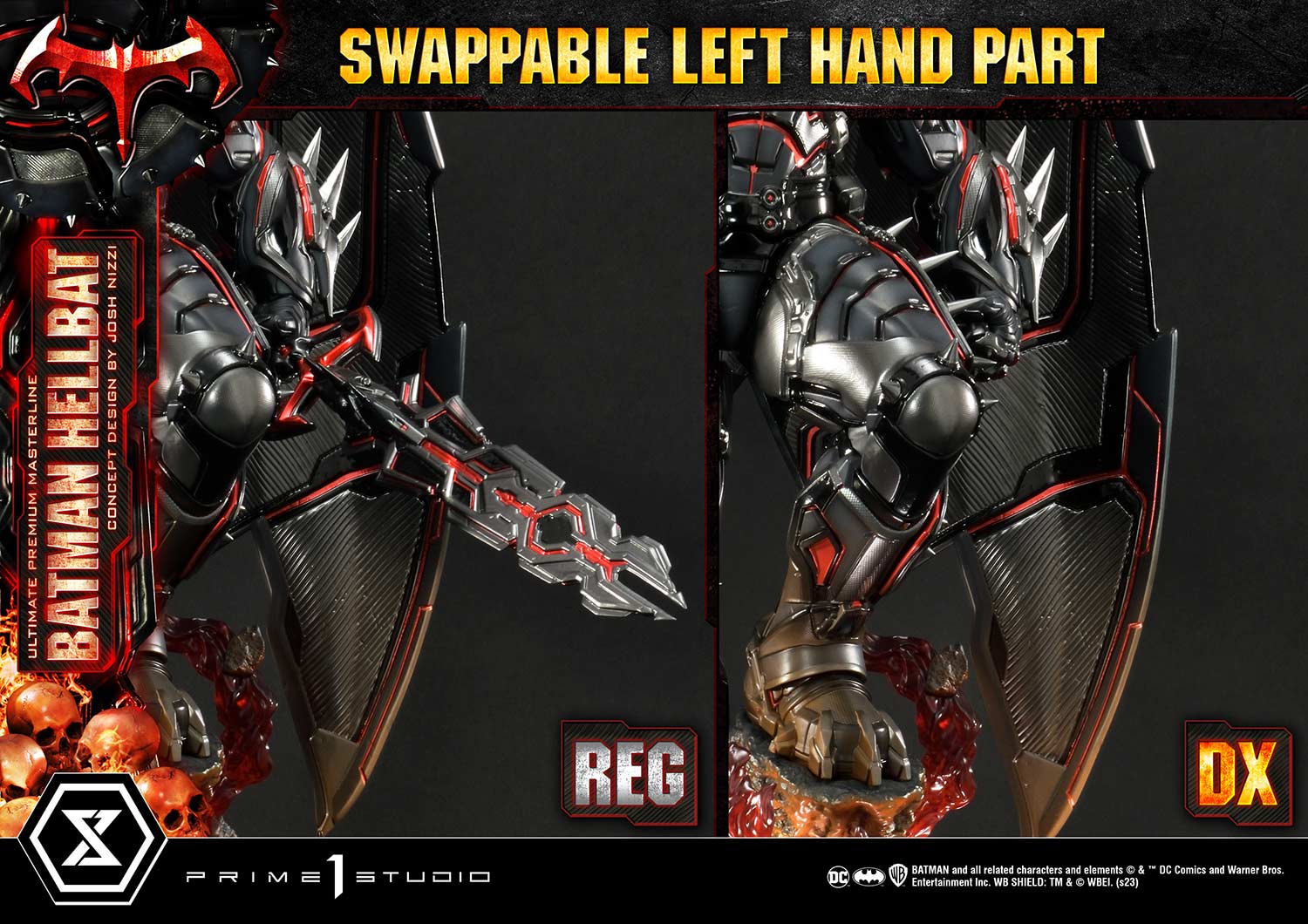 PRE-ORDER Prime1 Studio - Ultimate Premium Masterline - Batman: Comics - Batman Hellbat: Deluxe Bonus Ver.