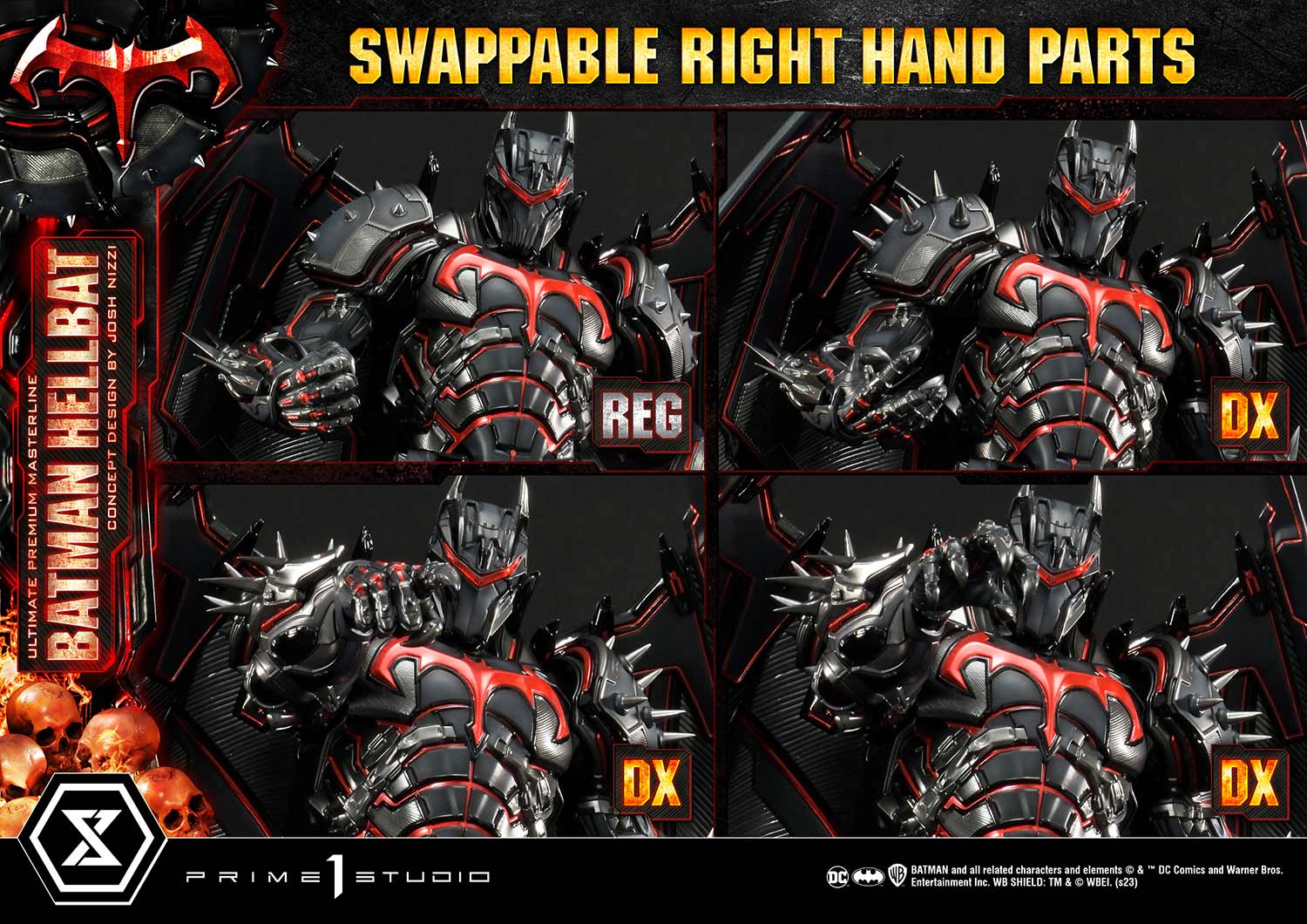 PRE-ORDER Prime1 Studio - Ultimate Premium Masterline - Batman: Comics - Batman Hellbat: Deluxe Bonus Ver.