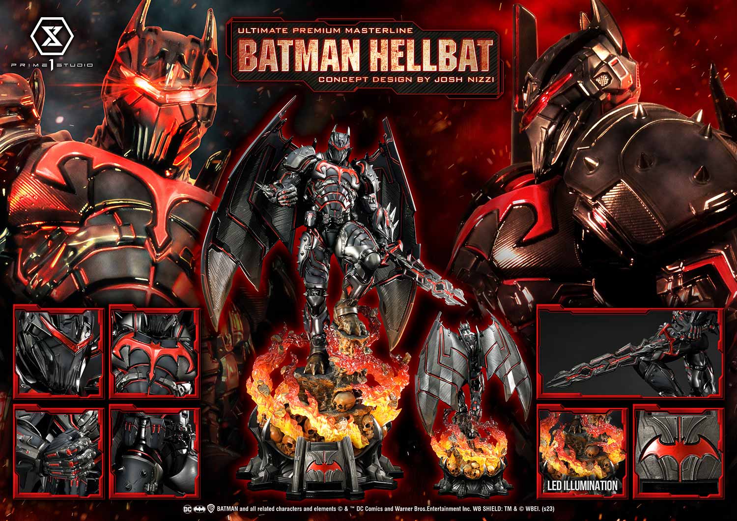 PRE-ORDER Prime1 Studio - Ultimate Premium Masterline - Batman: Comics - Batman Hellbat