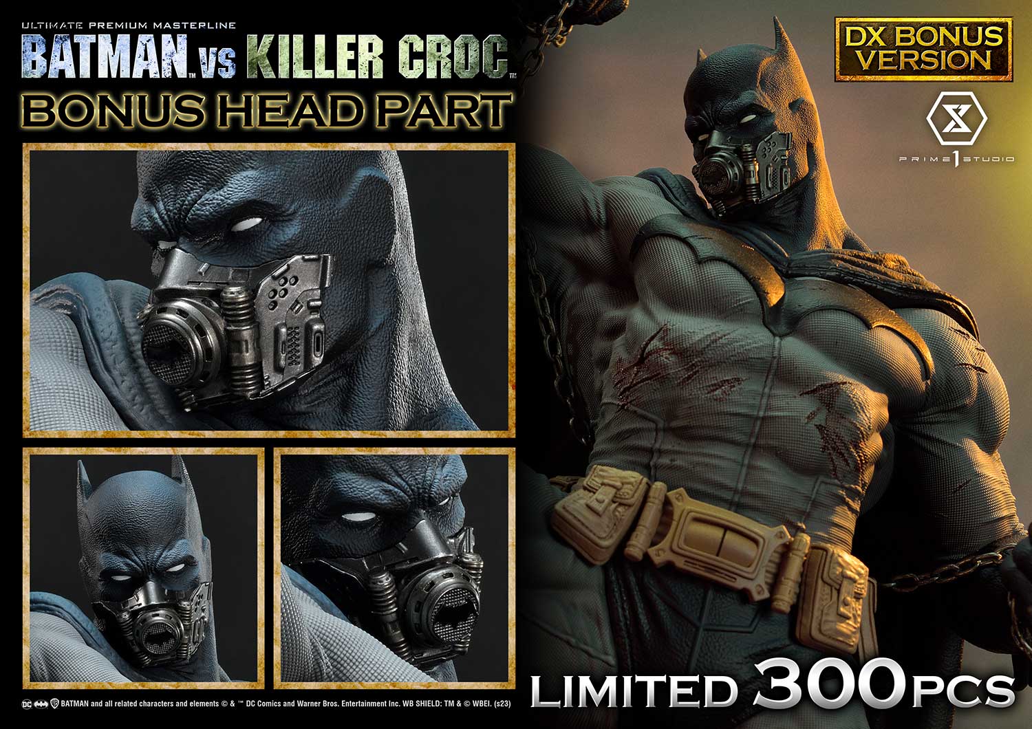 PRE-ORDER Prime1 Studio - Ultimate Premium Masterline - Batman (Comics) - Batman Versus Killer Croc: Deluxe Bonus Ver.