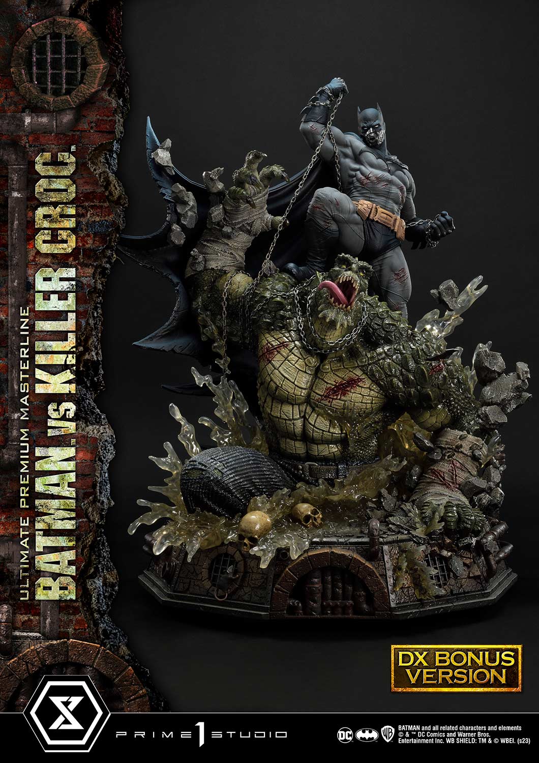 PRE-ORDER Prime1 Studio - Ultimate Premium Masterline - Batman (Comics) - Batman Versus Killer Croc: Deluxe Bonus Ver.