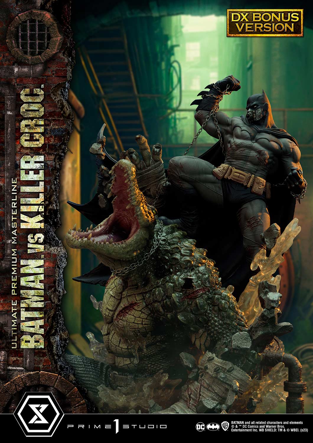 PRE-ORDER Prime1 Studio - Ultimate Premium Masterline - Batman (Comics) - Batman Versus Killer Croc: Deluxe Bonus Ver.