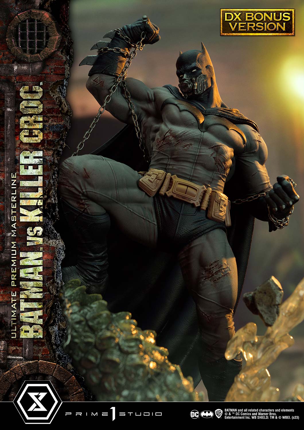 PRE-ORDER Prime1 Studio - Ultimate Premium Masterline - Batman (Comics) - Batman Versus Killer Croc: Deluxe Bonus Ver.