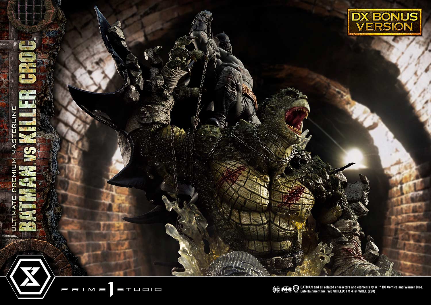 PRE-ORDER Prime1 Studio - Ultimate Premium Masterline - Batman (Comics) - Batman Versus Killer Croc: Deluxe Bonus Ver.