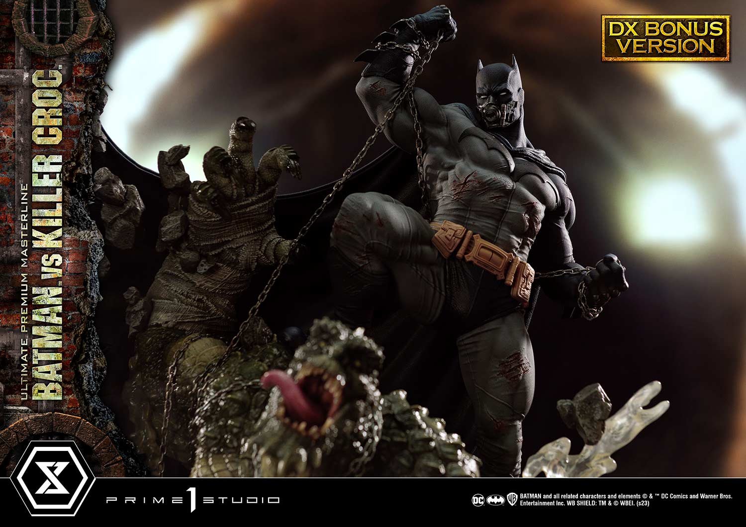 PRE-ORDER Prime1 Studio - Ultimate Premium Masterline - Batman (Comics) - Batman Versus Killer Croc: Deluxe Bonus Ver.